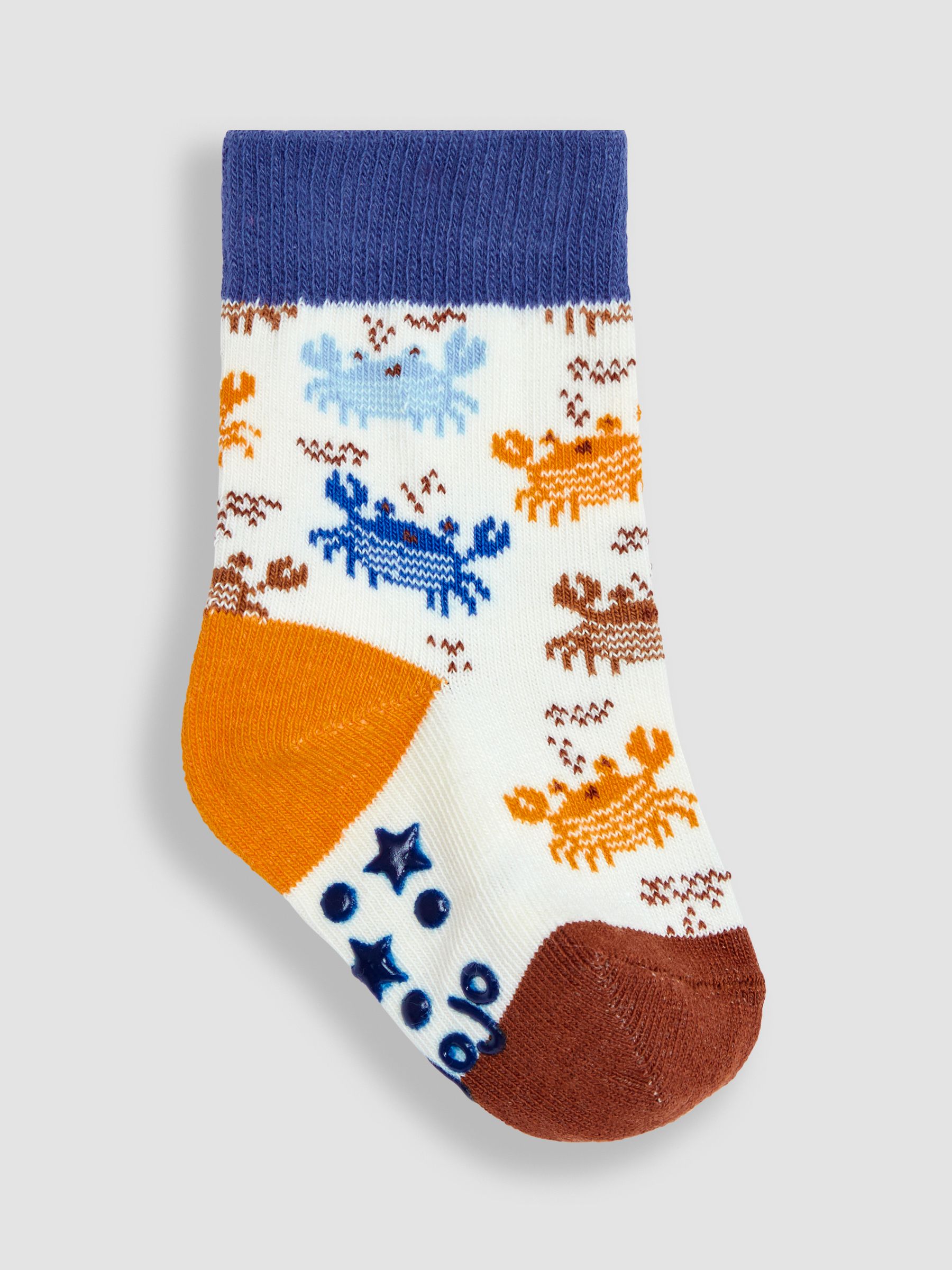 Orange 3-Pack Crab Socks - Image 5 of 5