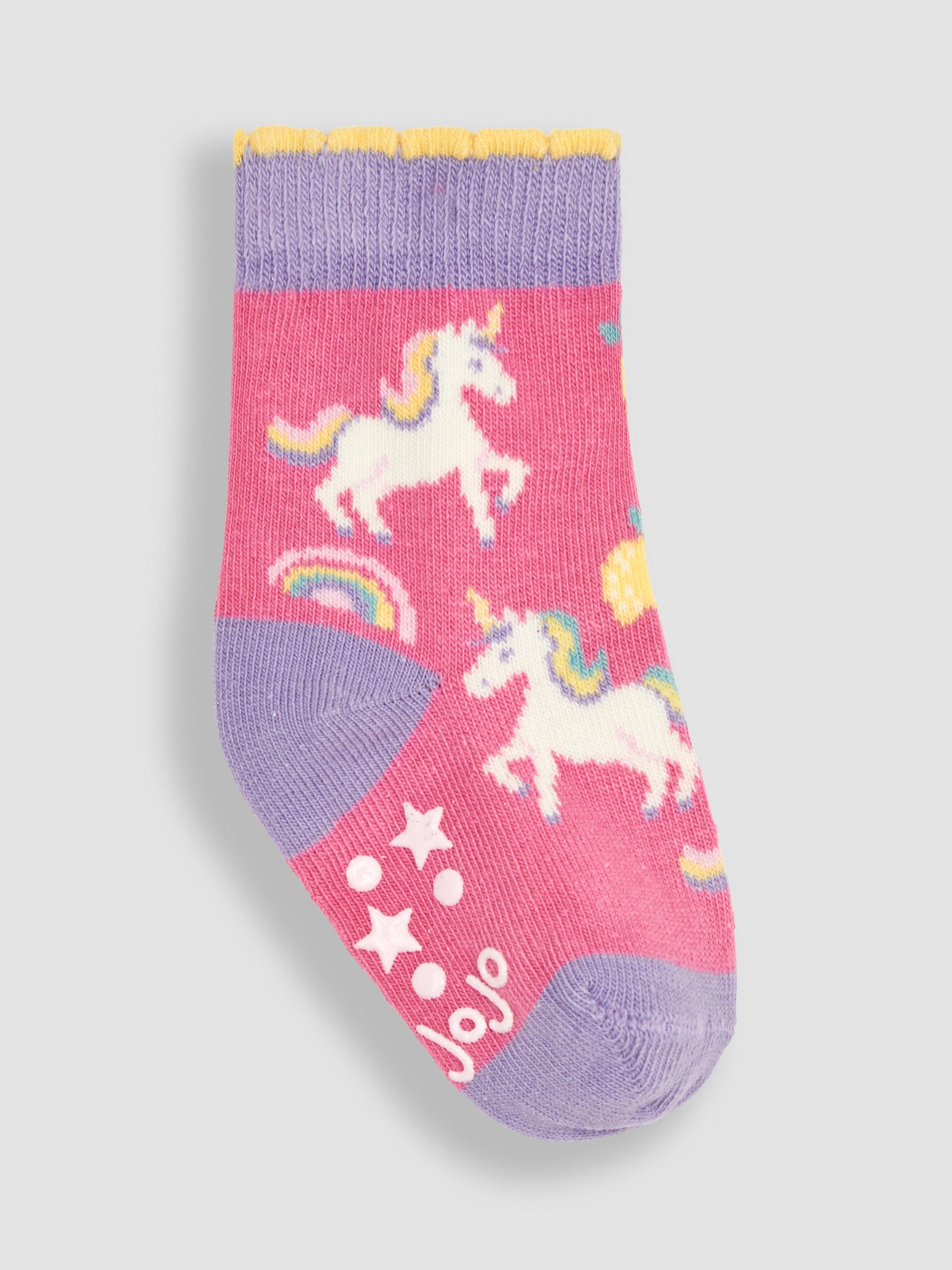 Light Pink 3-Pack Unicorn Socks - Image 2 of 4