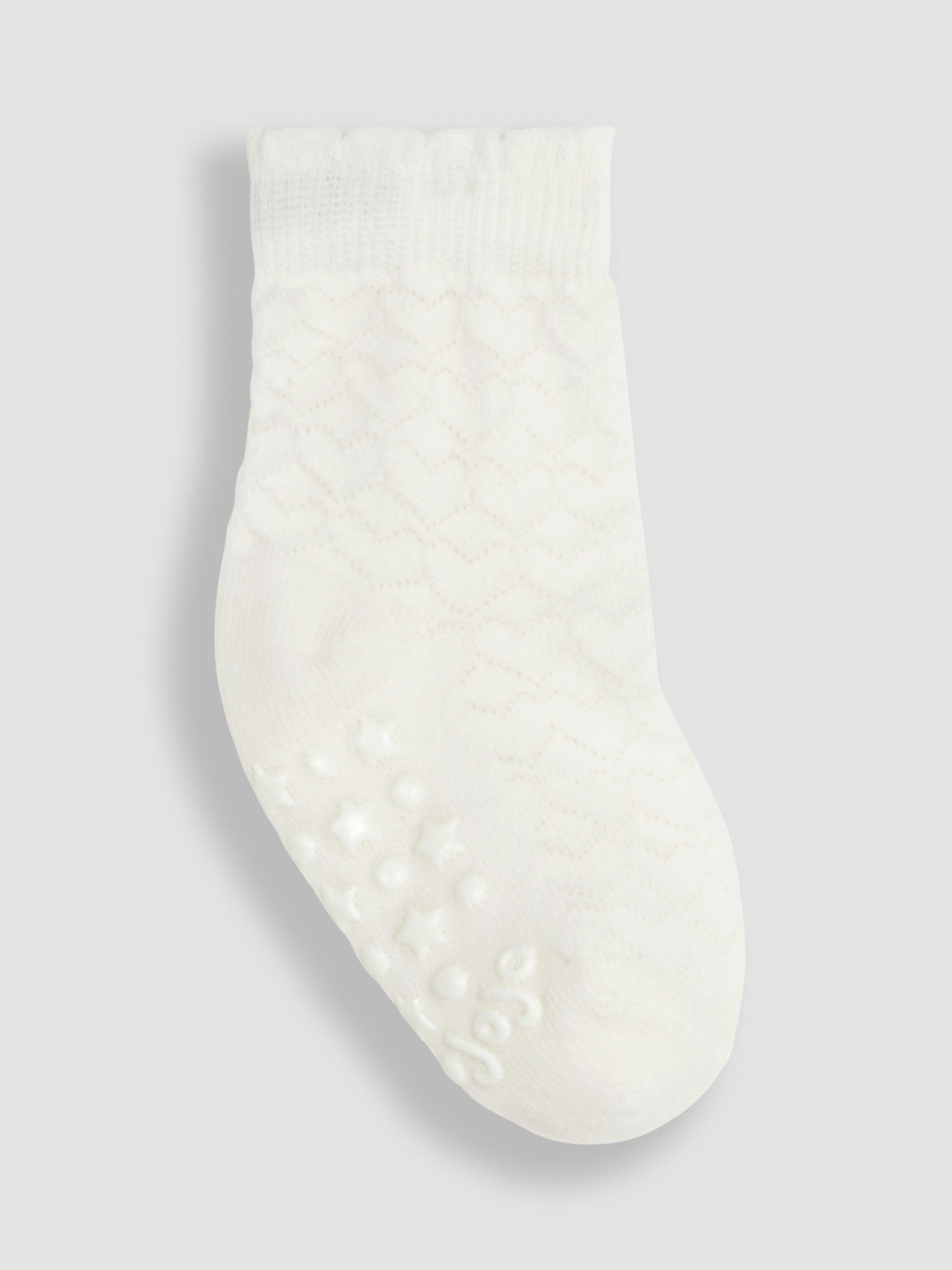 Cream 3-Pack Heart Socks - Image 2 of 4