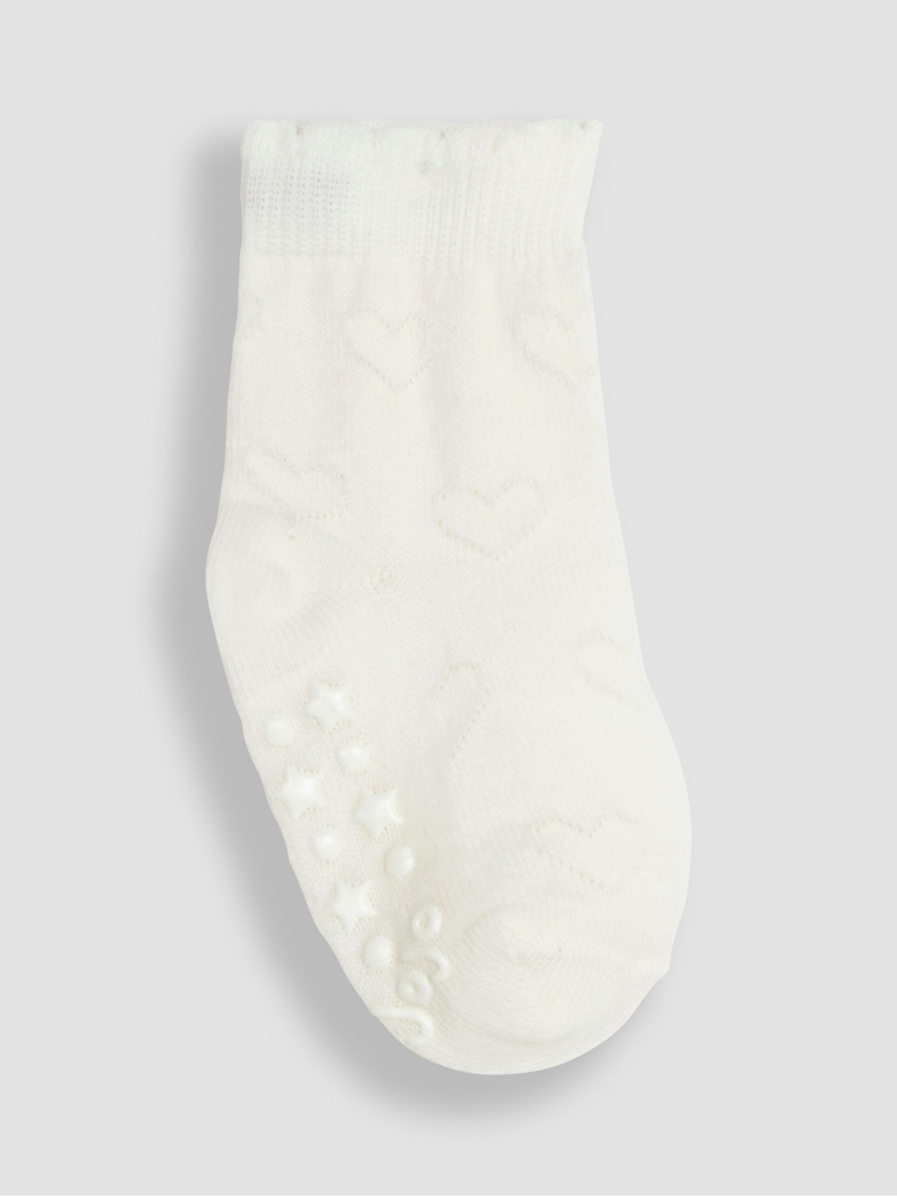 Cream 3-Pack Heart Socks - Image 4 of 4