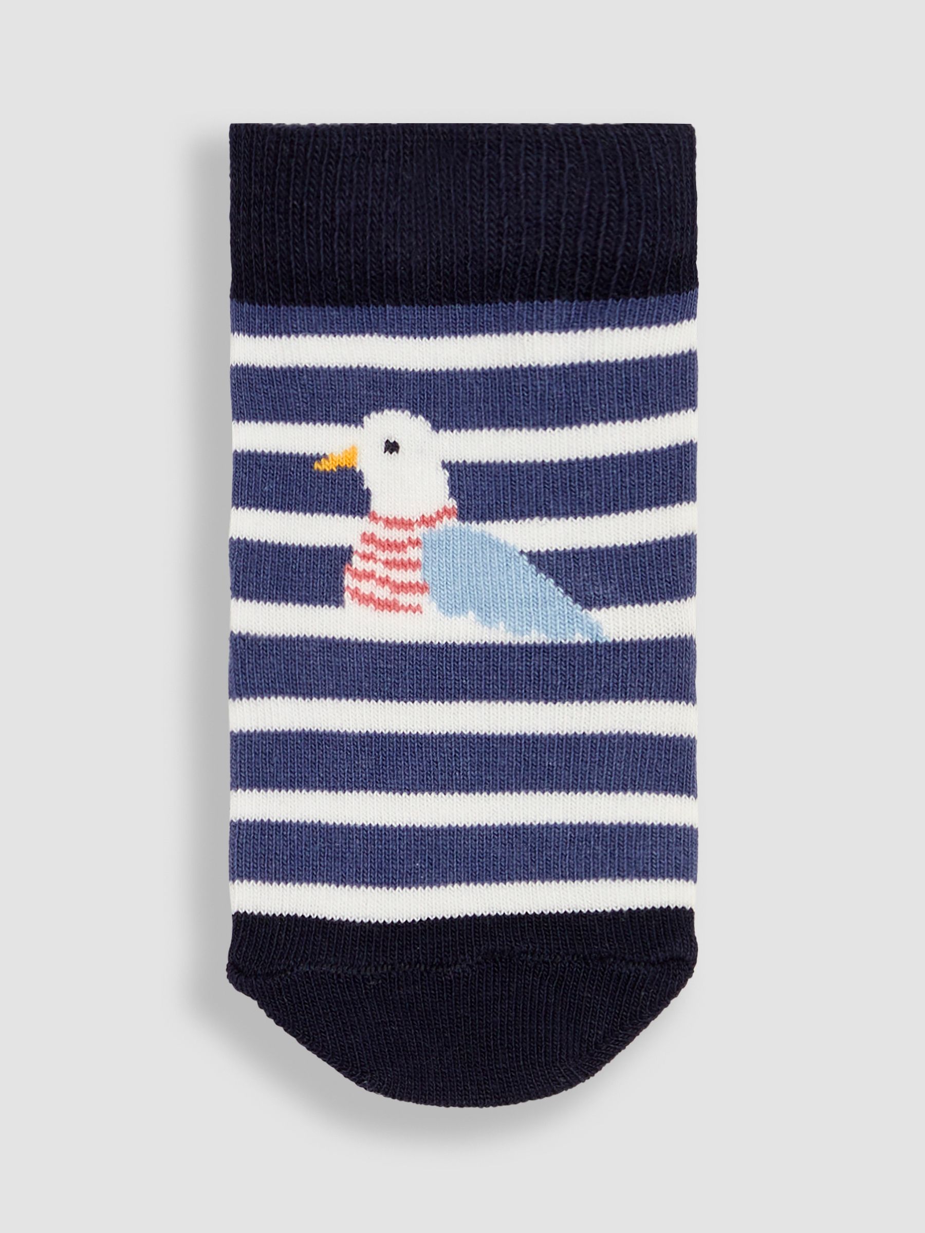 Navy Blue 3-Pack Nautical Socks - Image 4 of 4