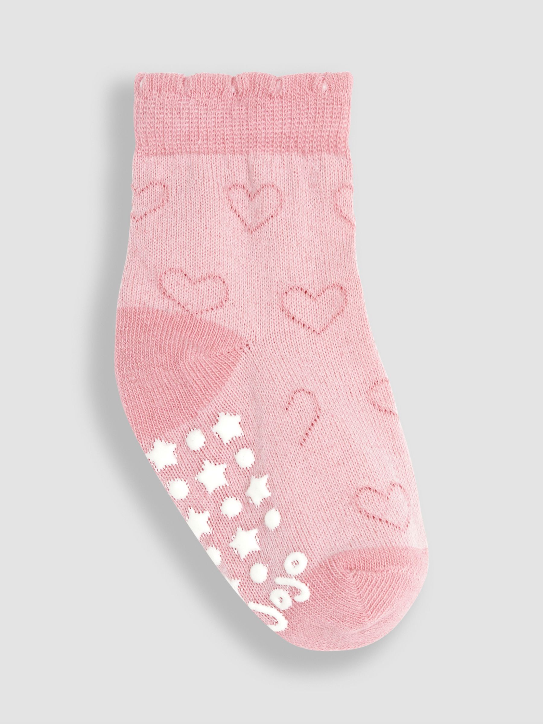 Pink 3-Pack Heart Socks - Image 3 of 4