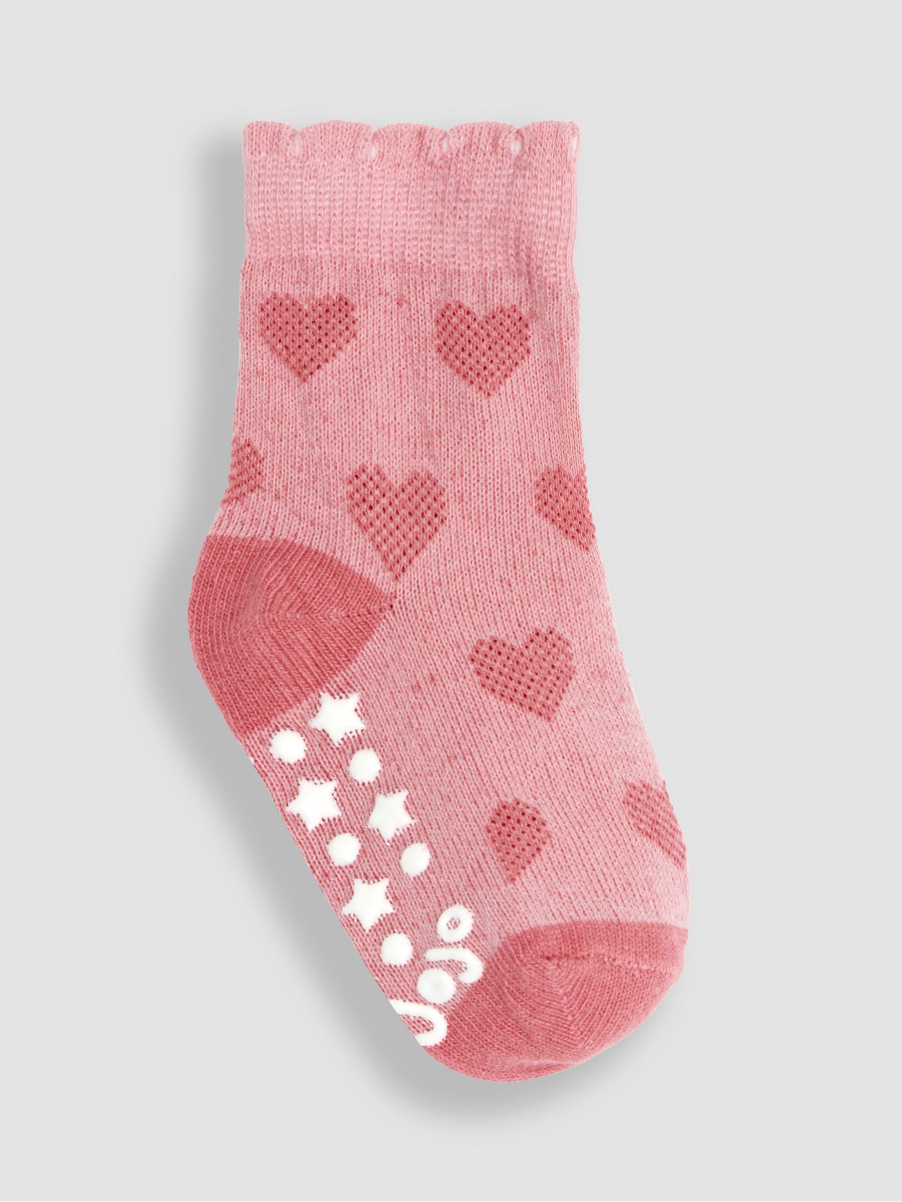Pink 3-Pack Heart Socks - Image 4 of 4