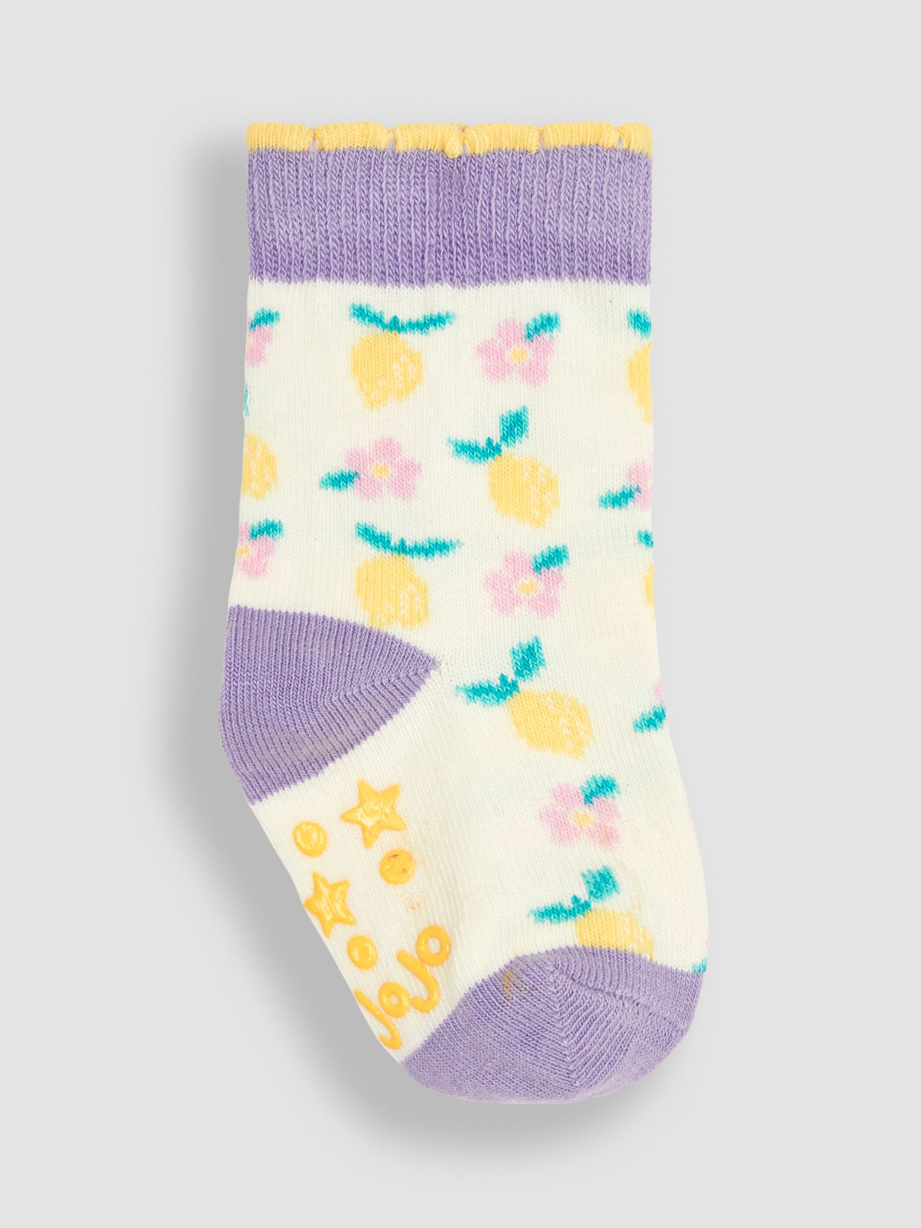 Lilac Purple Lemon 3-Pack Fruit Socks - Image 3 of 4