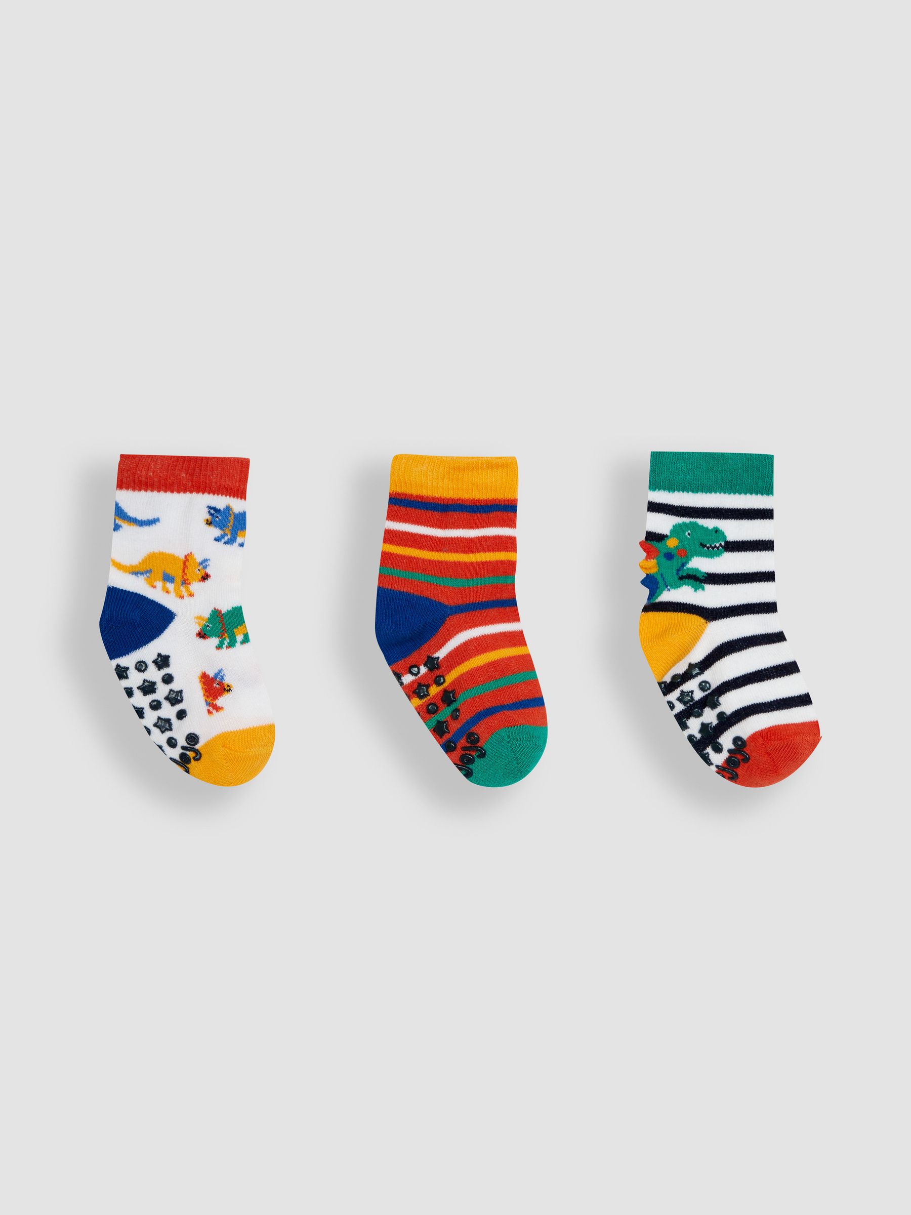 Green 3-Pack Dino Socks - Image 1 of 4