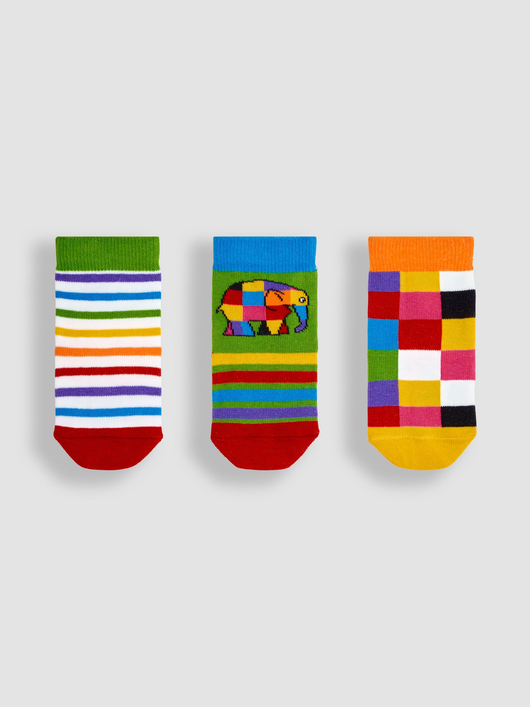 White 3-Pack Elmer Socks - Image 1 of 3
