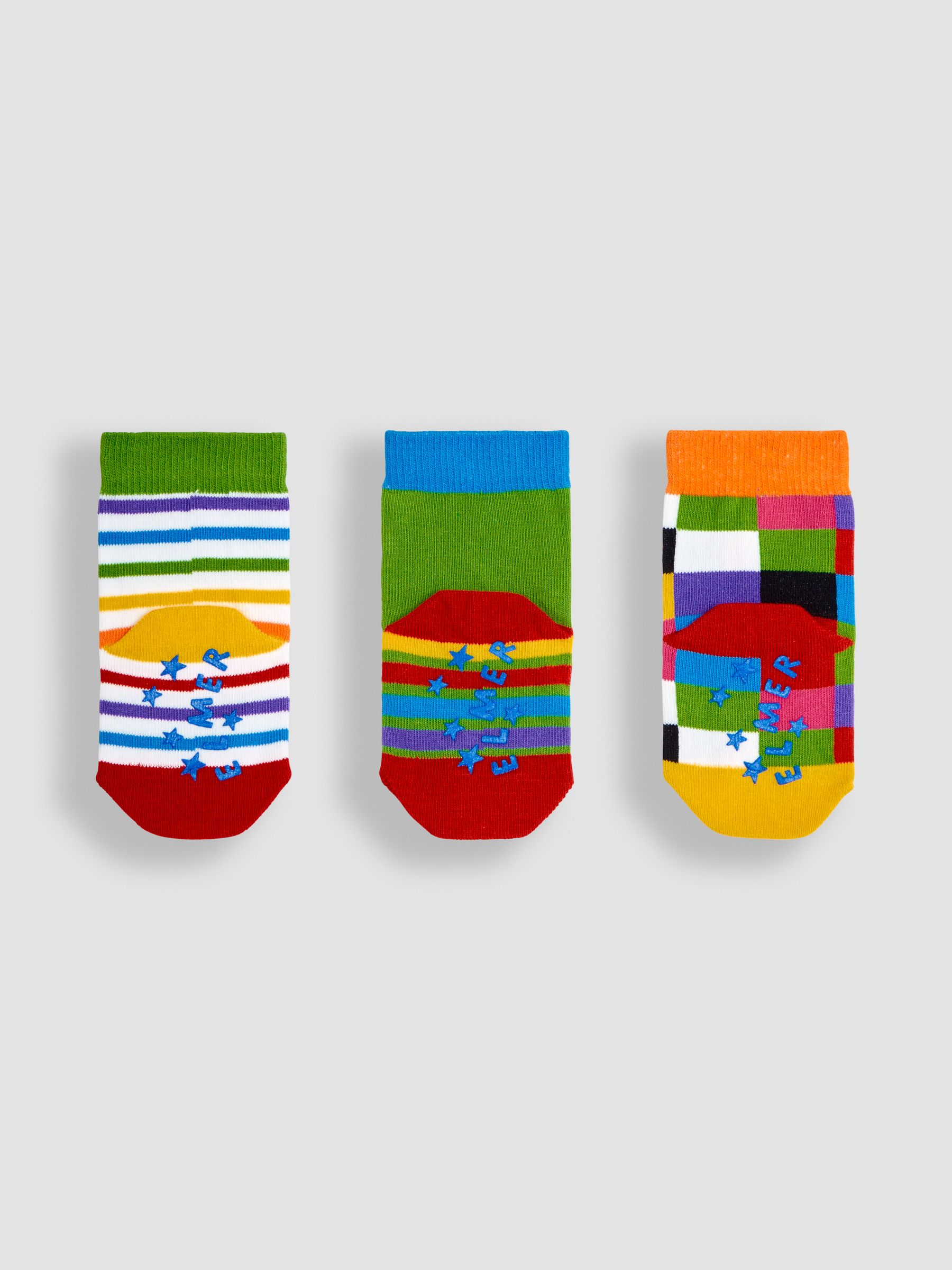White 3-Pack Elmer Socks - Image 2 of 3