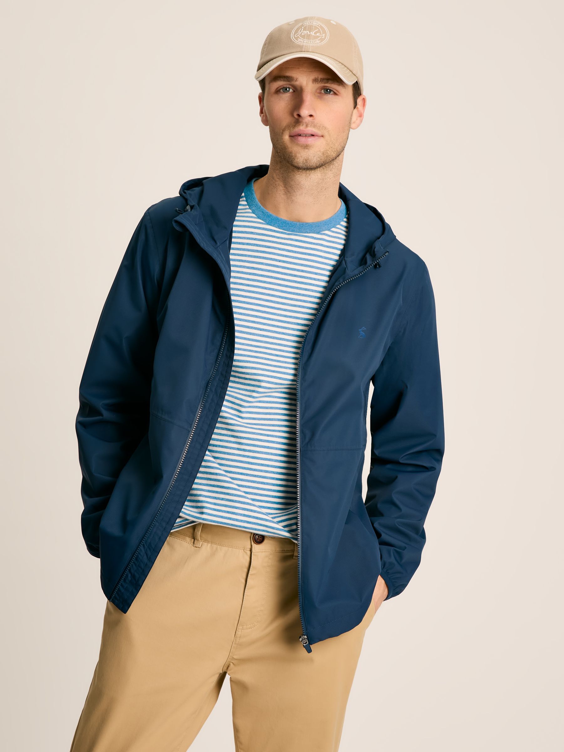 Arlow Navy Blue Lightweight Waterproof Coat - Image 3 of 8