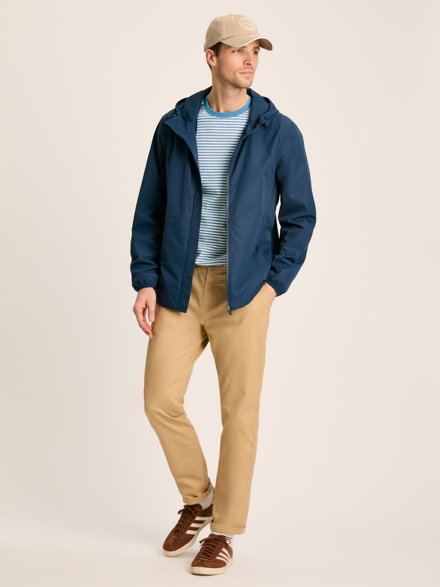 Arlow Navy Blue Lightweight Waterproof Coat - Image 4 of 8