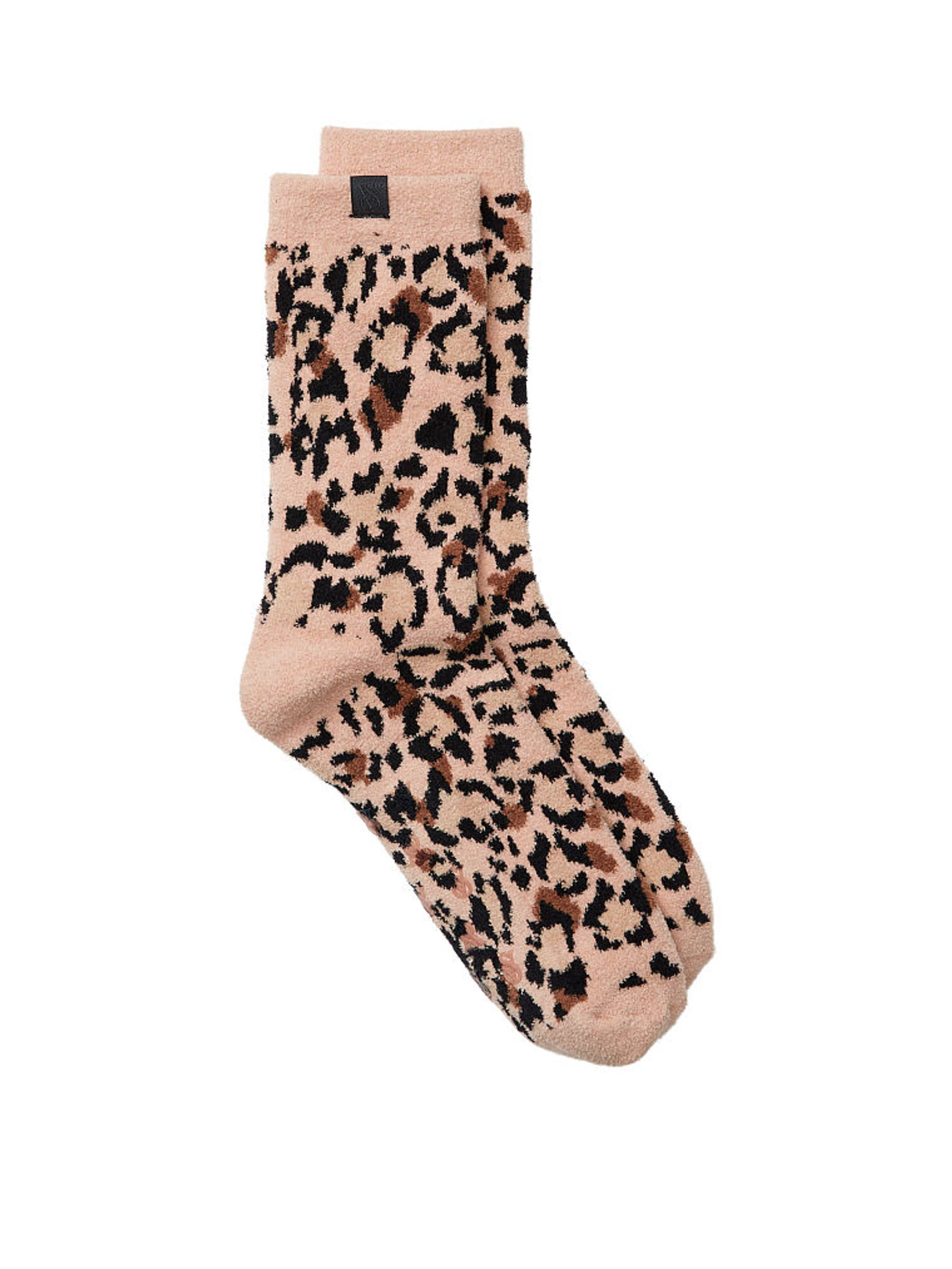 Leopard Brown Socks - Image 1 of 1