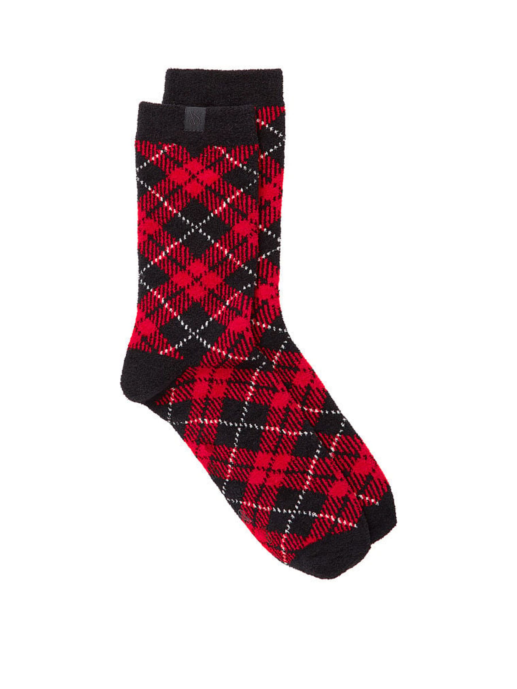 Lipstick Red Tartan Socks - Image 1 of 1