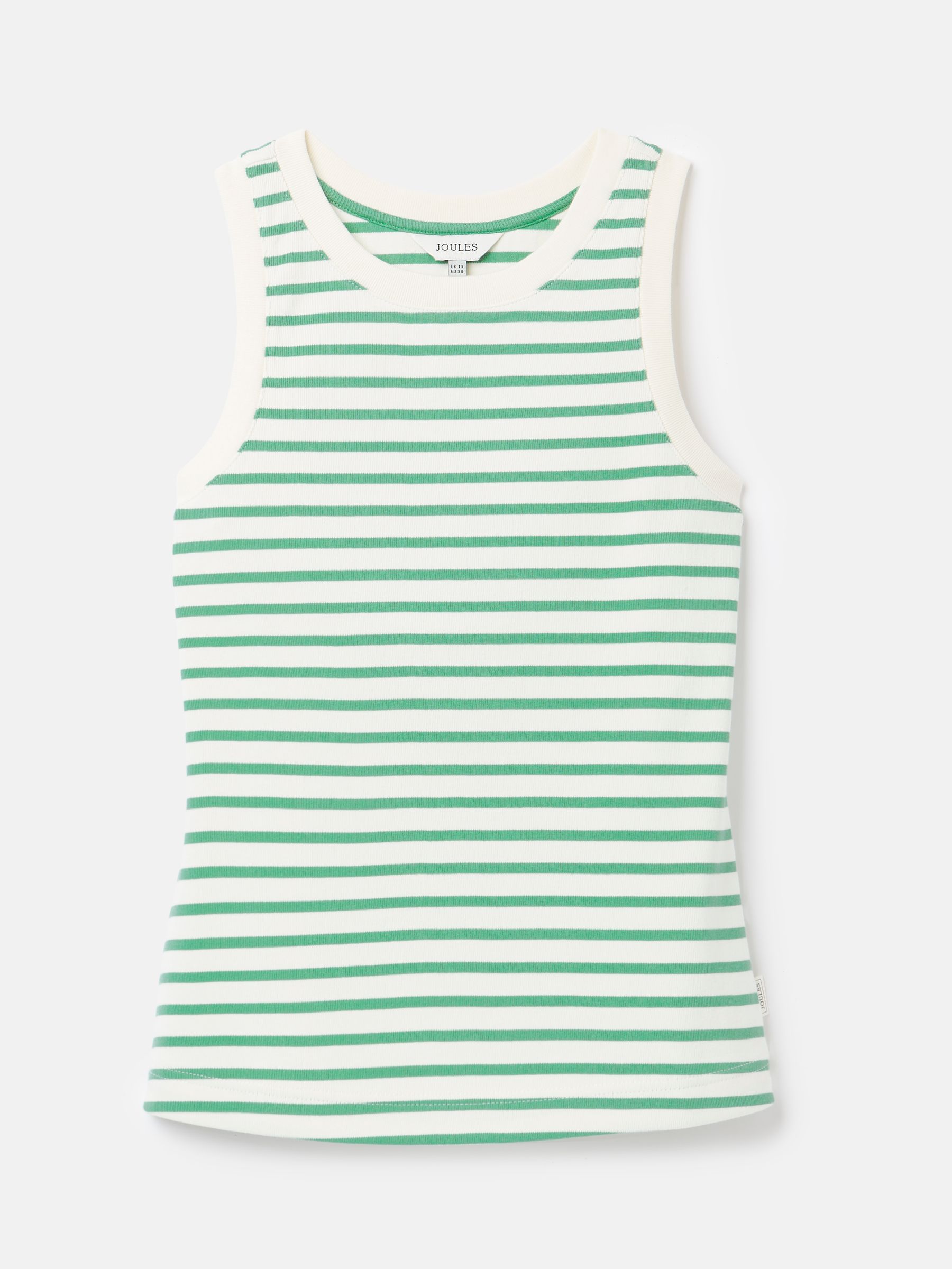 Harbour Cream & Green Striped Jersey Vest - Image 5 of 5