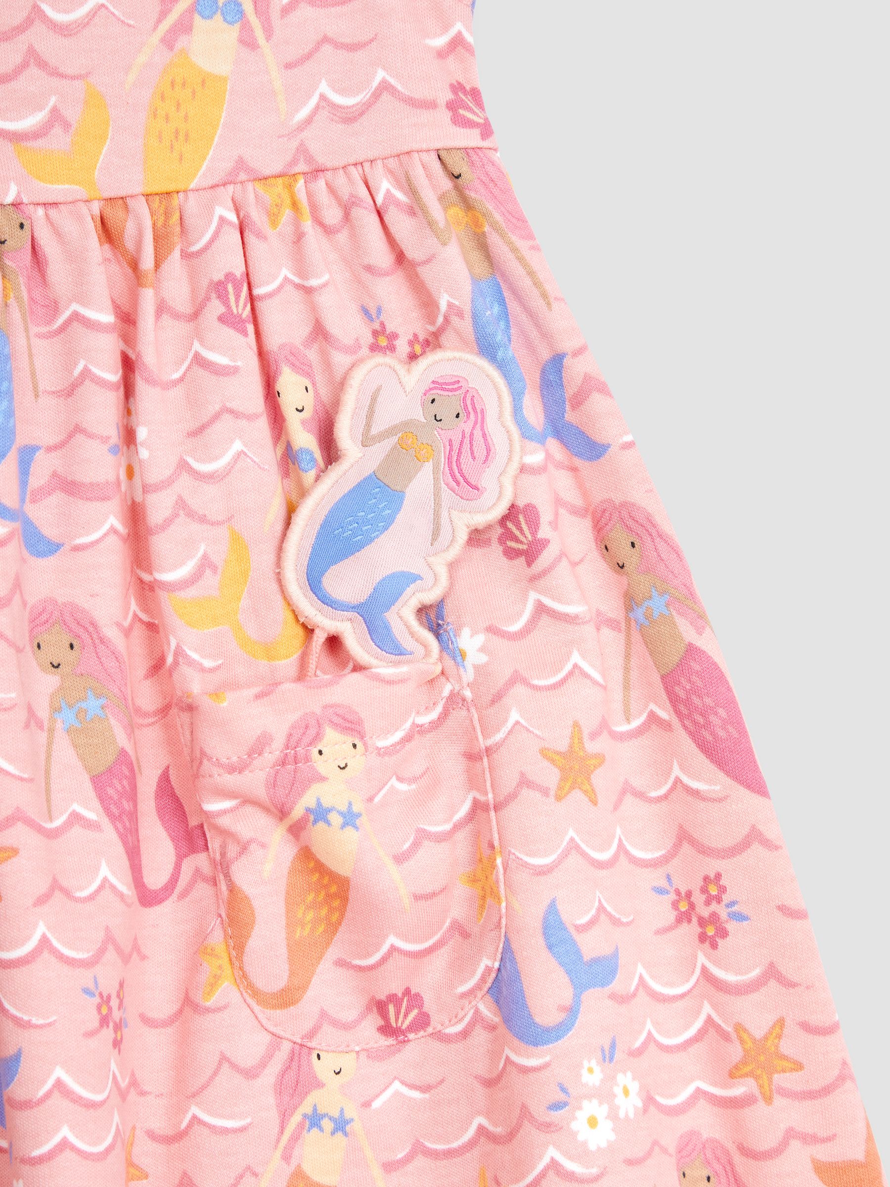 Pale Pink Mermaid With Pet In Pocket Tiered Dress - Image 2 of 3
