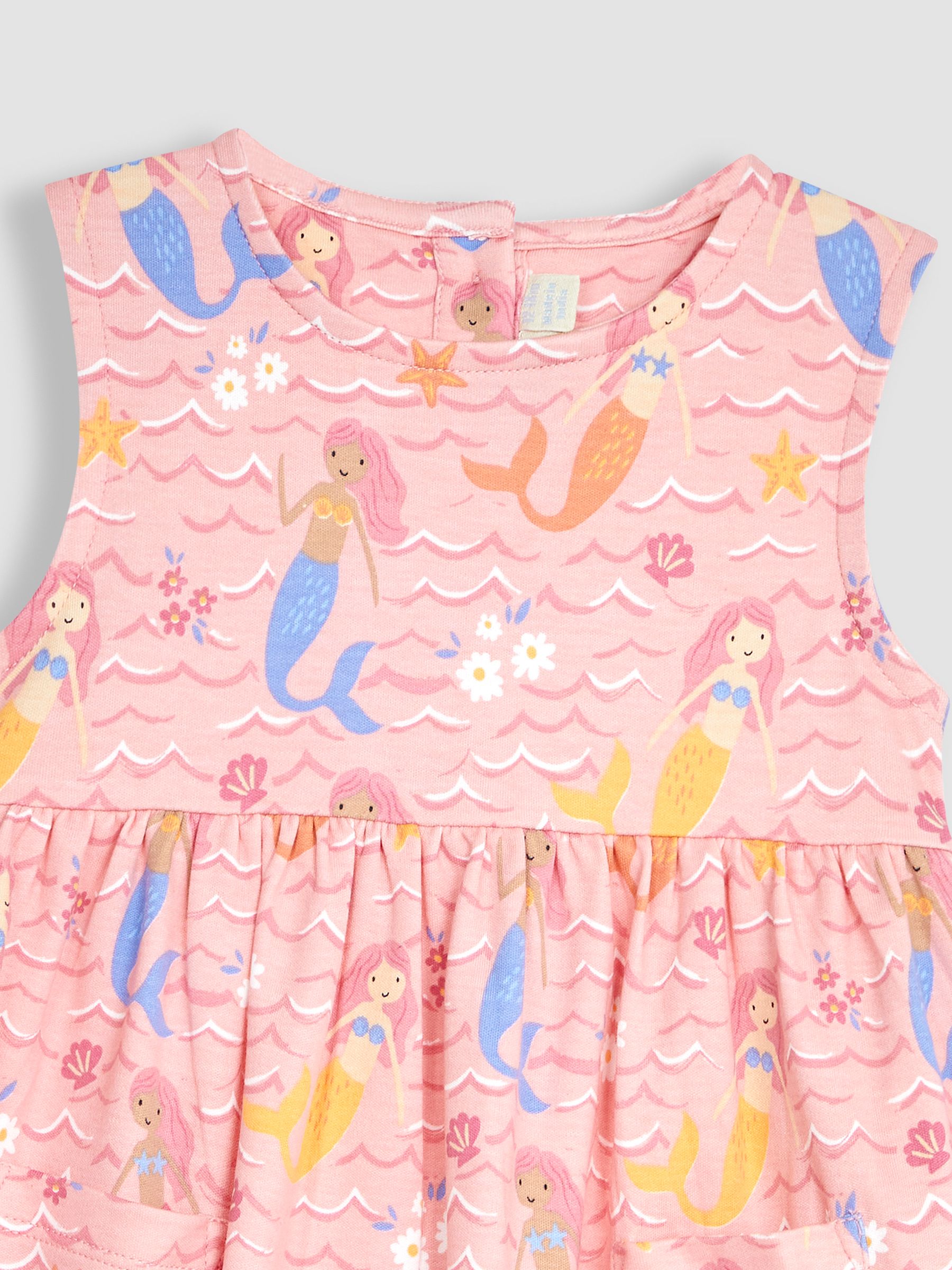 Pale Pink Mermaid With Pet In Pocket Tiered Dress - Image 3 of 3
