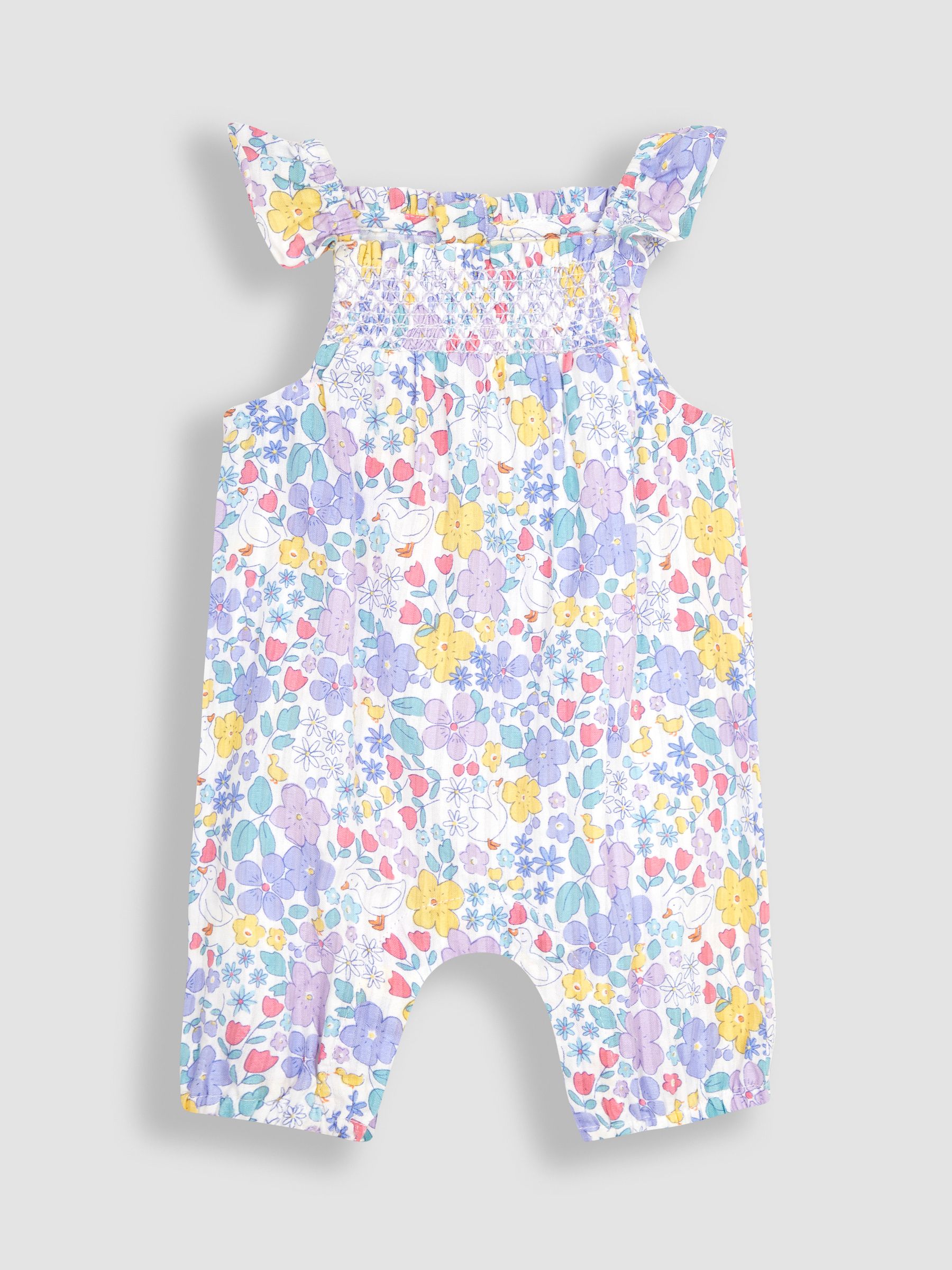 Lilac Purple Duck Floral Sunsuit - Image 2 of 4