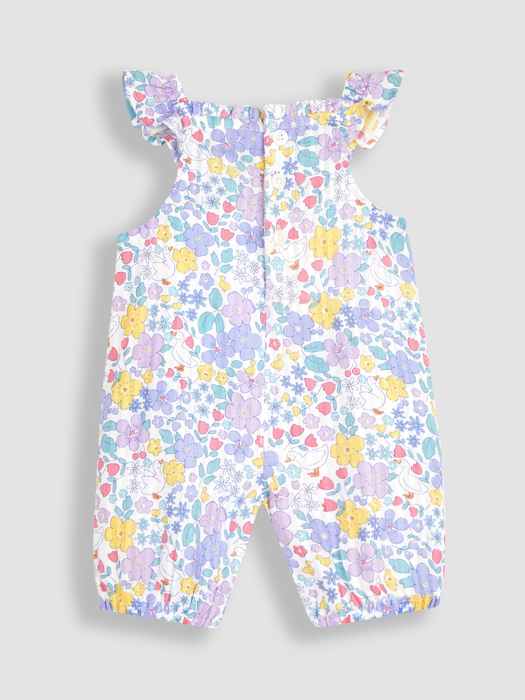 Lilac Purple Duck Floral Sunsuit - Image 3 of 4