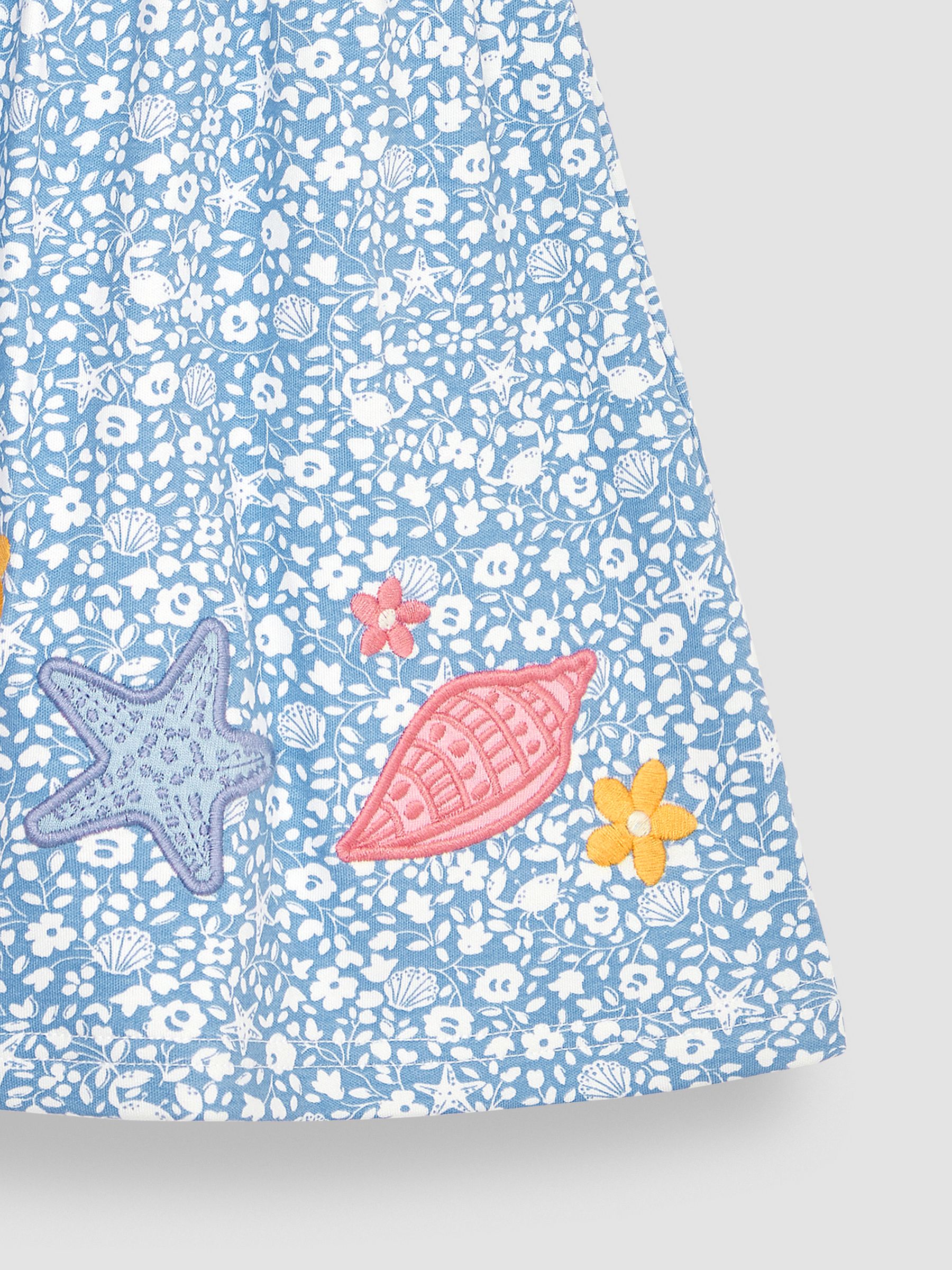 Cornflower Blue Nautical Appliqué Hem Jersey Dress - Image 3 of 3