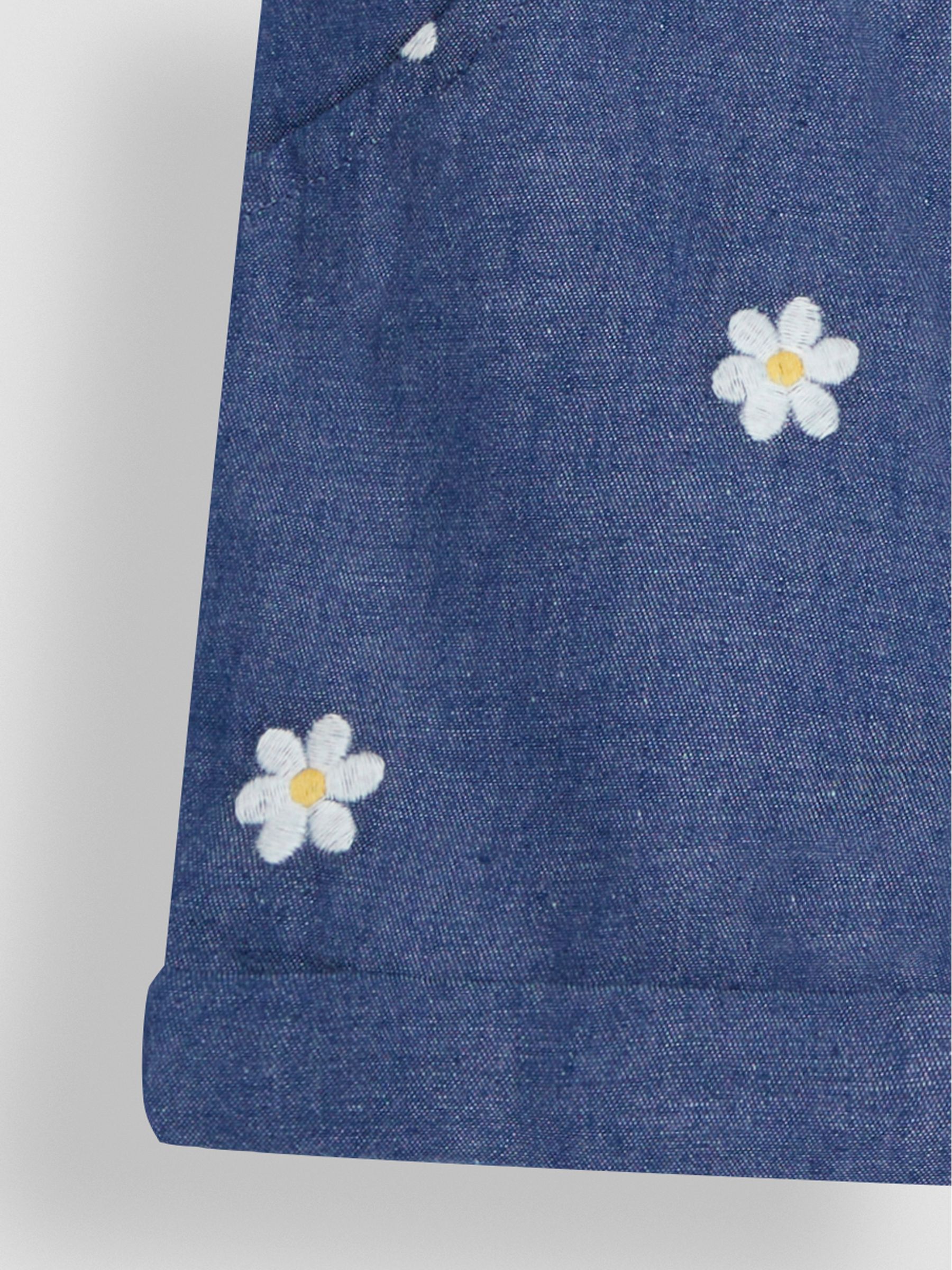 Chambray Daisy Embroidered Pretty Shorts - Image 5 of 5