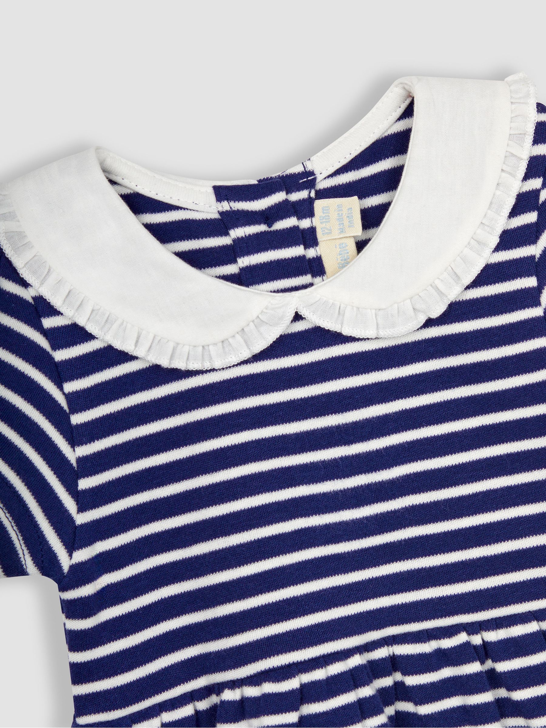 Navy Classic Peter Pan Jersey Dress - Image 3 of 3