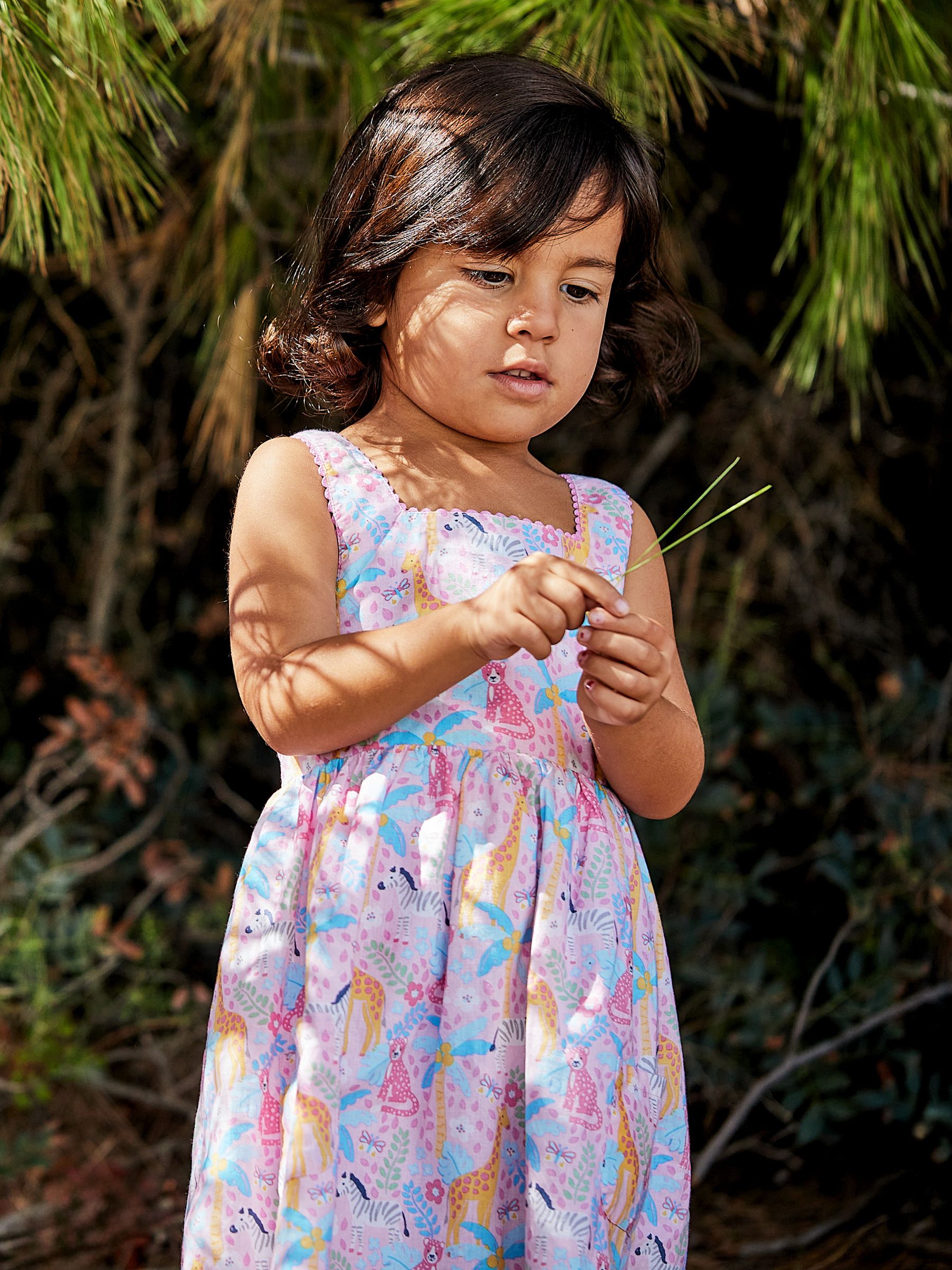 Pink Safari Animals Cross Back Dress - Image 2 of 5