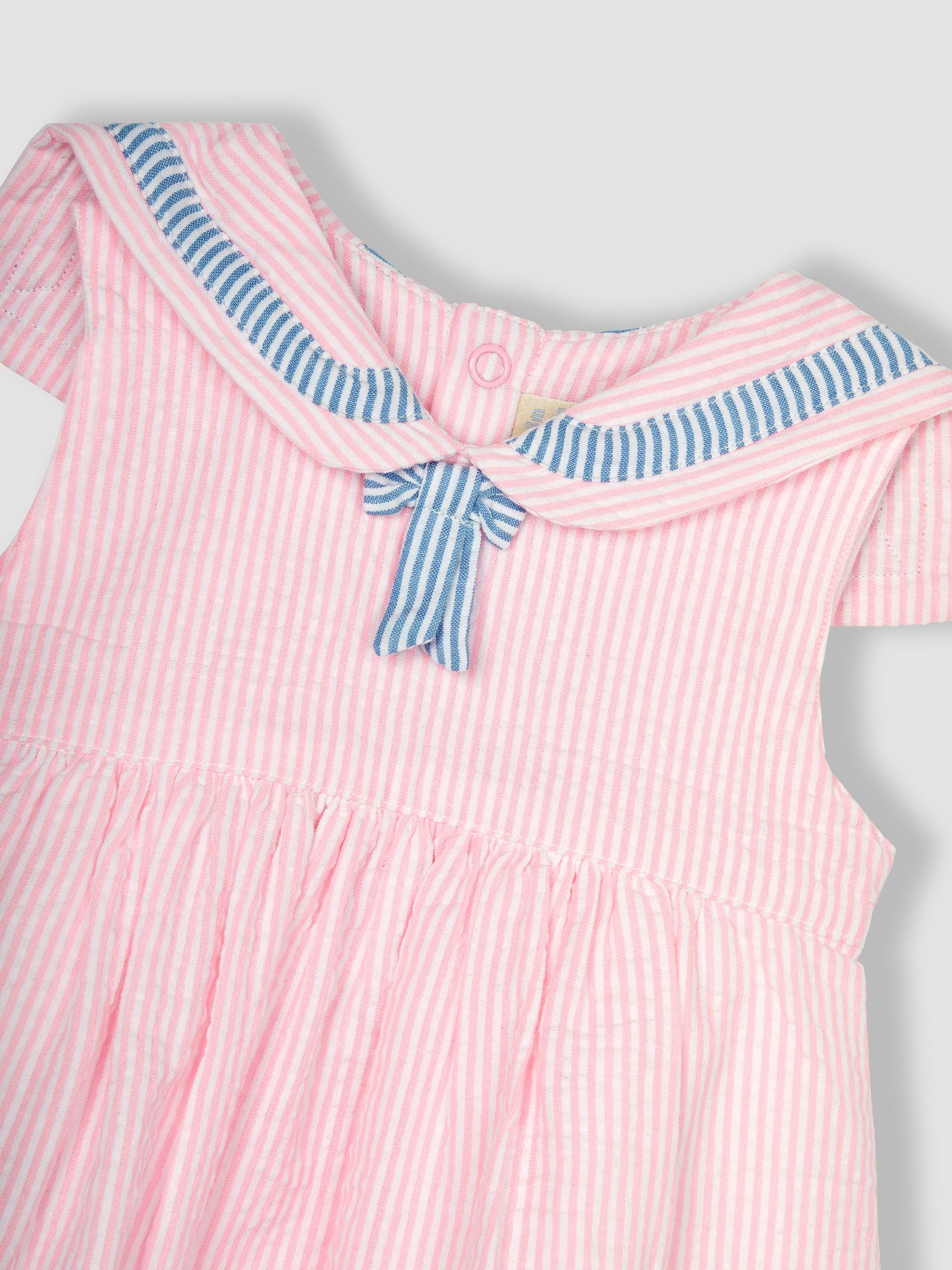 Pink Boat Appliqué Sailor Baby Dress - Image 6 of 6