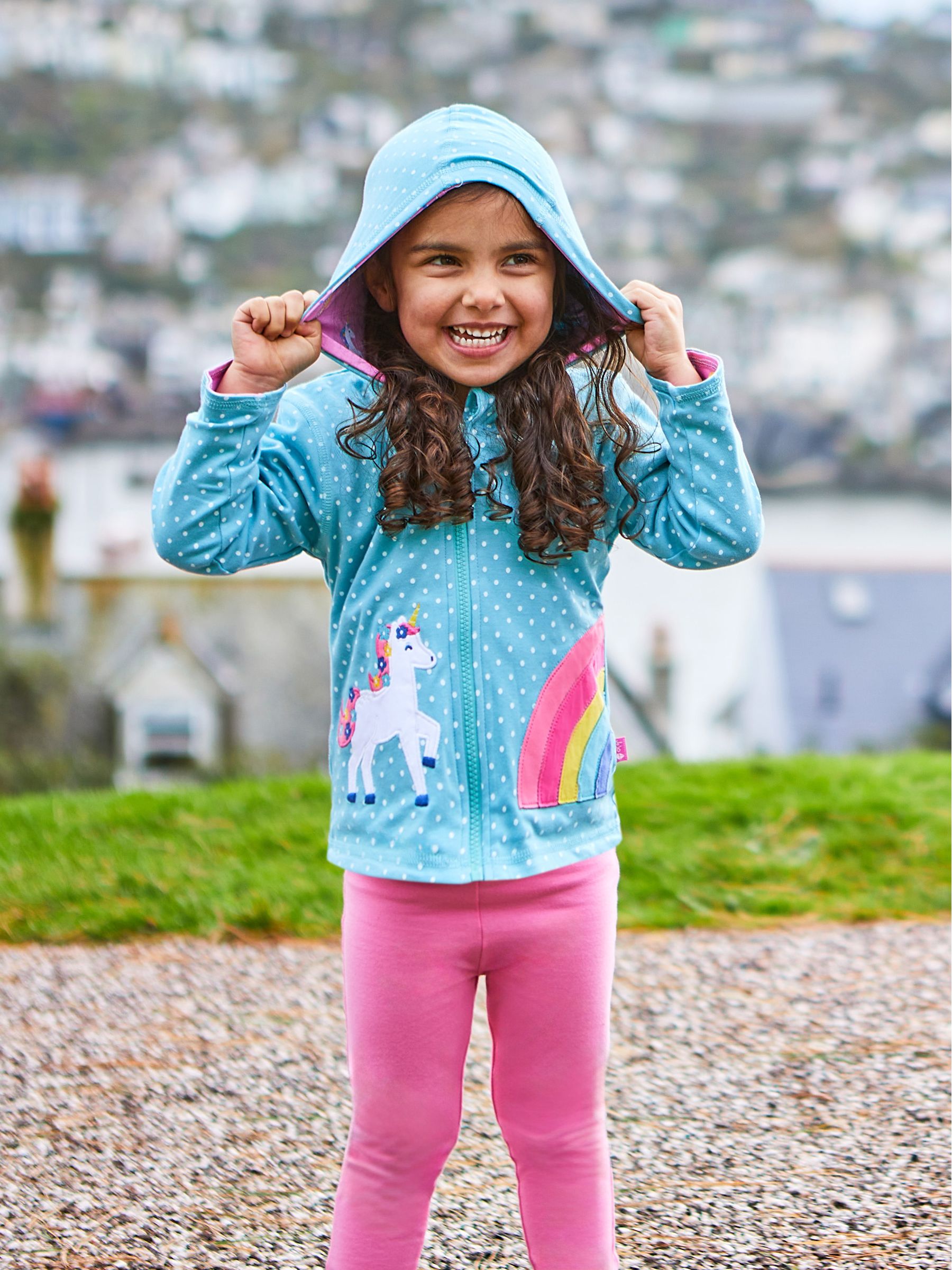 Lilac Purple Unicorn & Pink Leggings 2 Pack - Image 6 of 6