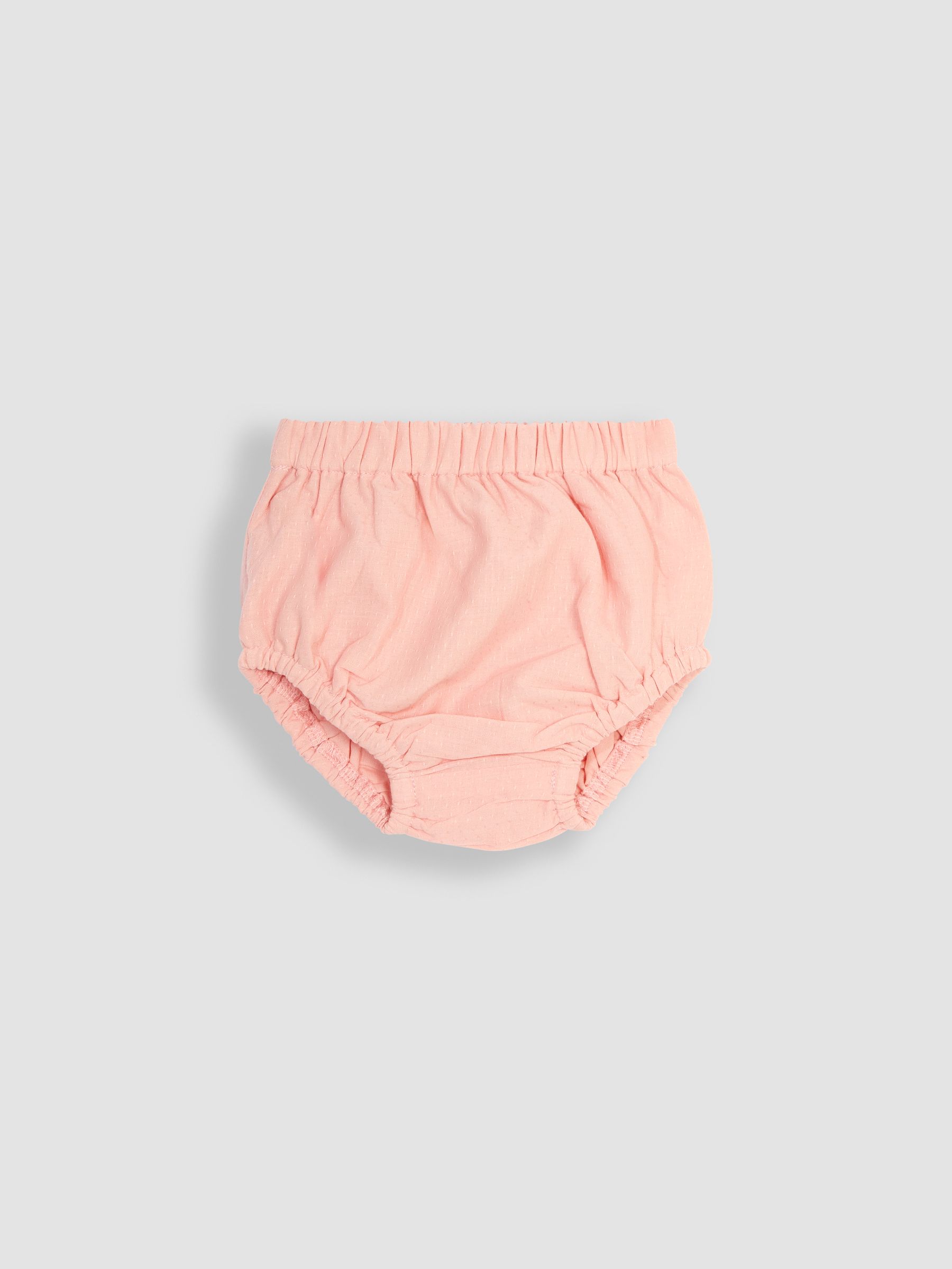 Coral Pink Seashell Embroidered Baby Dress - Image 3 of 4