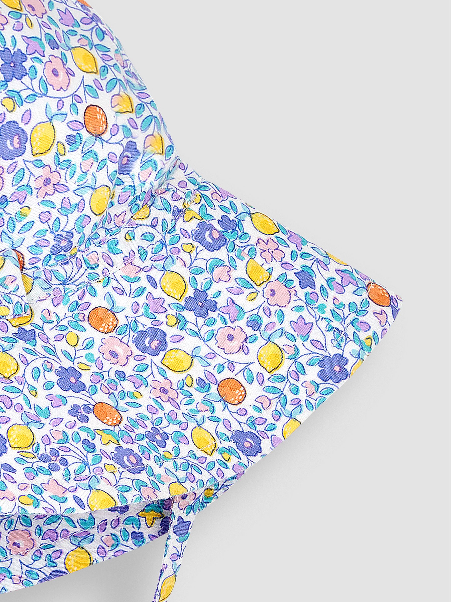 Lilac Purple Lemon Ditsy Floral Floppy Sun Hat - Image 3 of 4