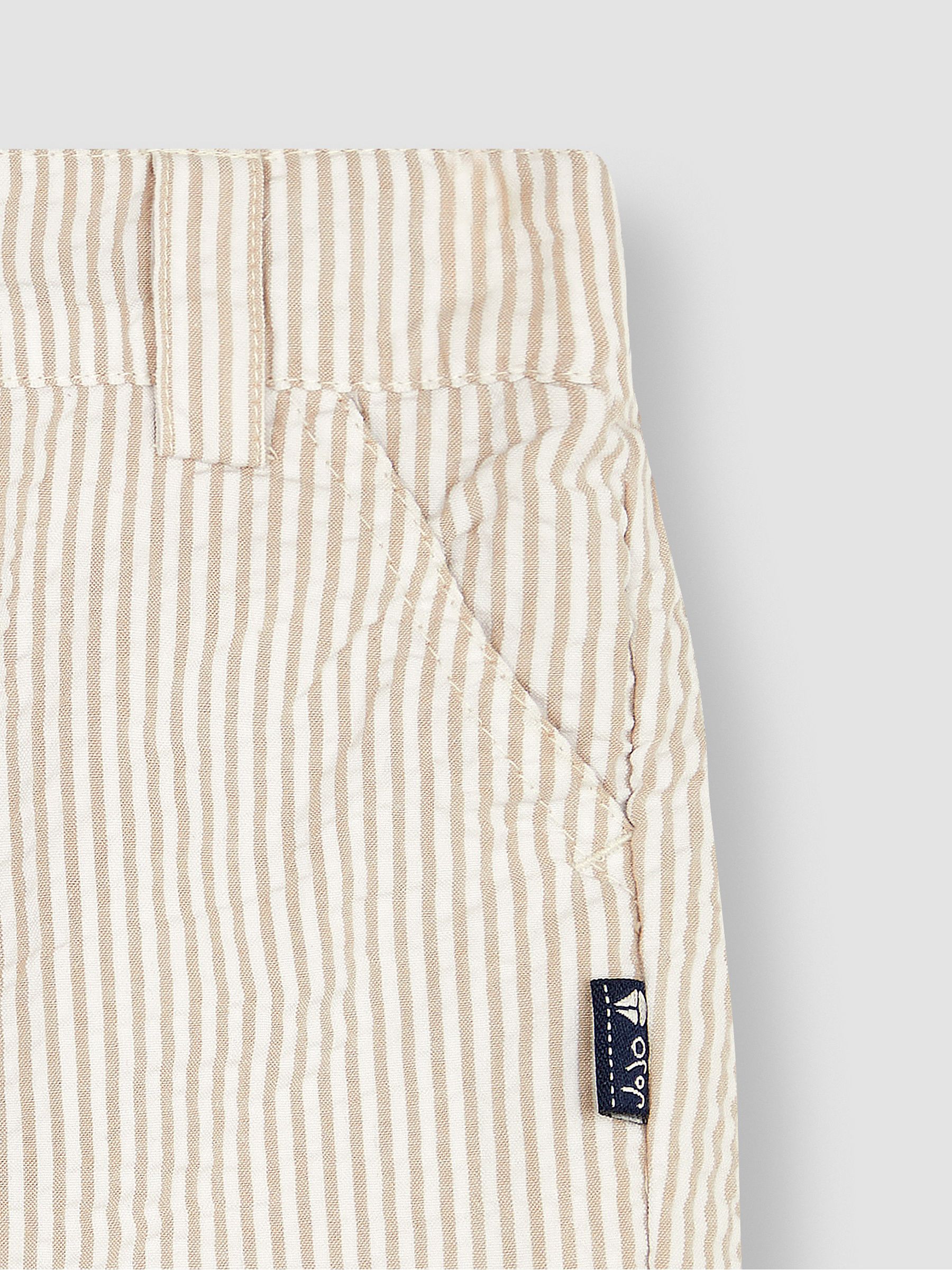 Natural Seersucker Stripe Shorts - Image 2 of 4