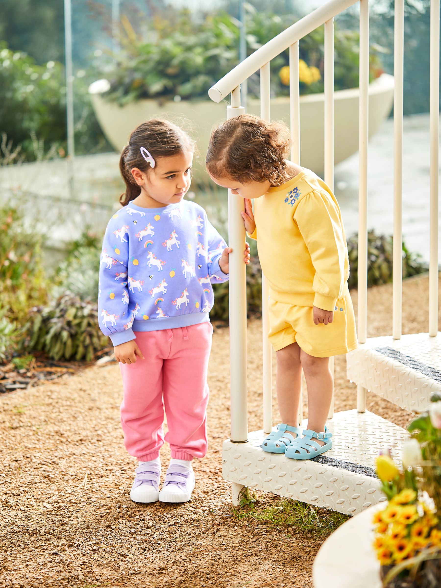 2-Piece Unicorn Sweatshirt & Joggers Set in Lilac - Image 2 of 5