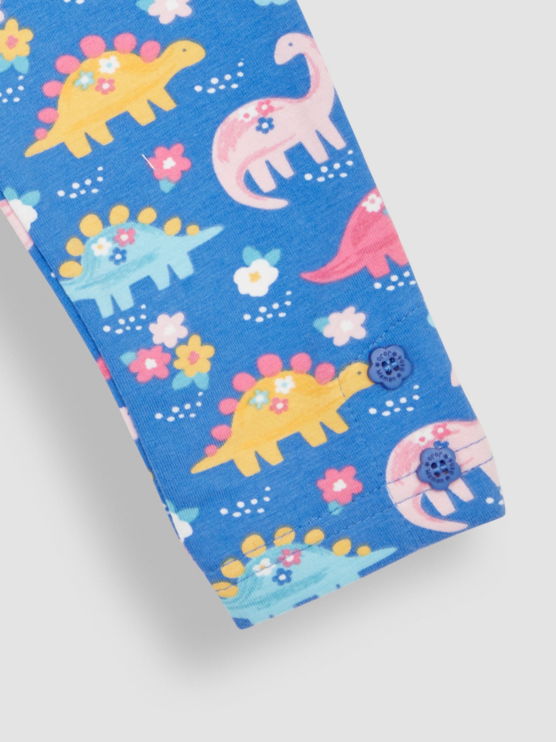 Cobalt Blue Floral Dinosaur & Yellow 2-Pack Leggings - Image 4 of 5
