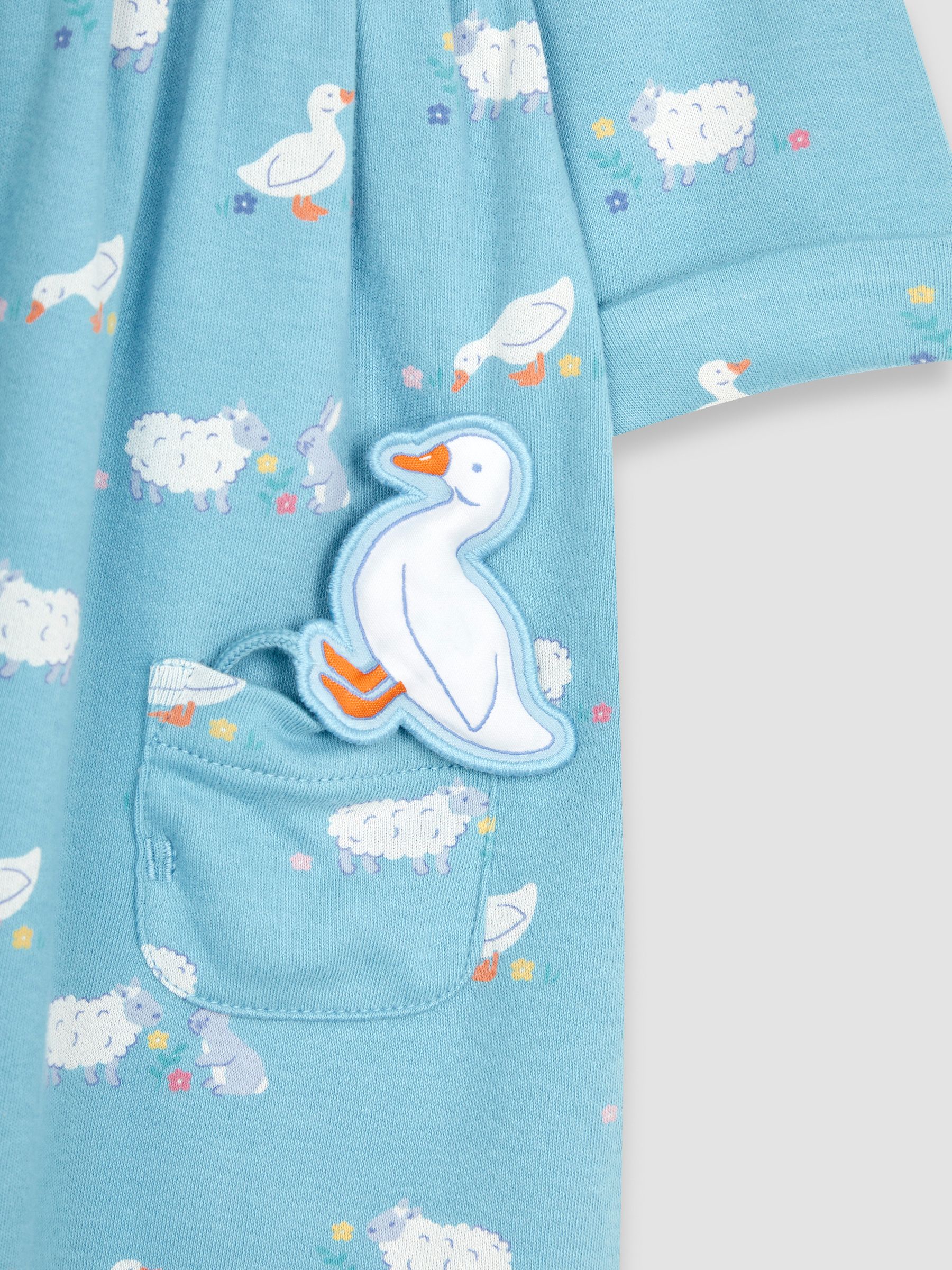 Blue Duck & Friends Button Front Pet In Pocket Button Front Dress - Image 3 of 3