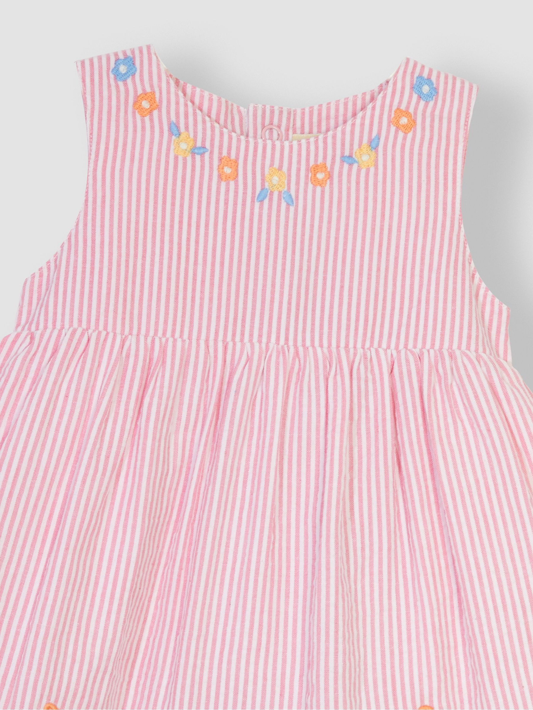 Pink Seashell Appliqué Sailor Baby Dress - Image 4 of 4