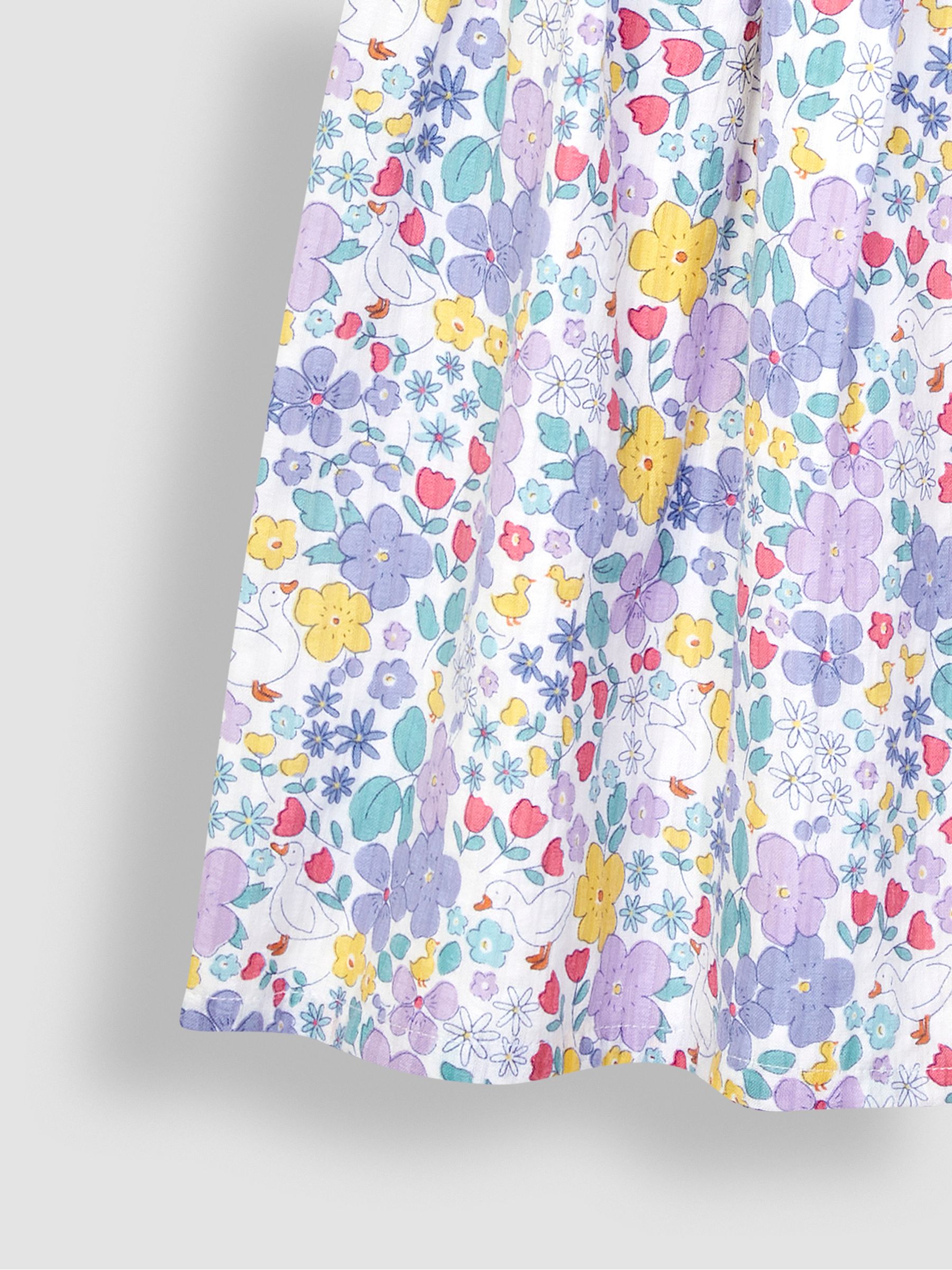 Lilac Purple Duck Floral Pretty Summer Dress - Image 3 of 3