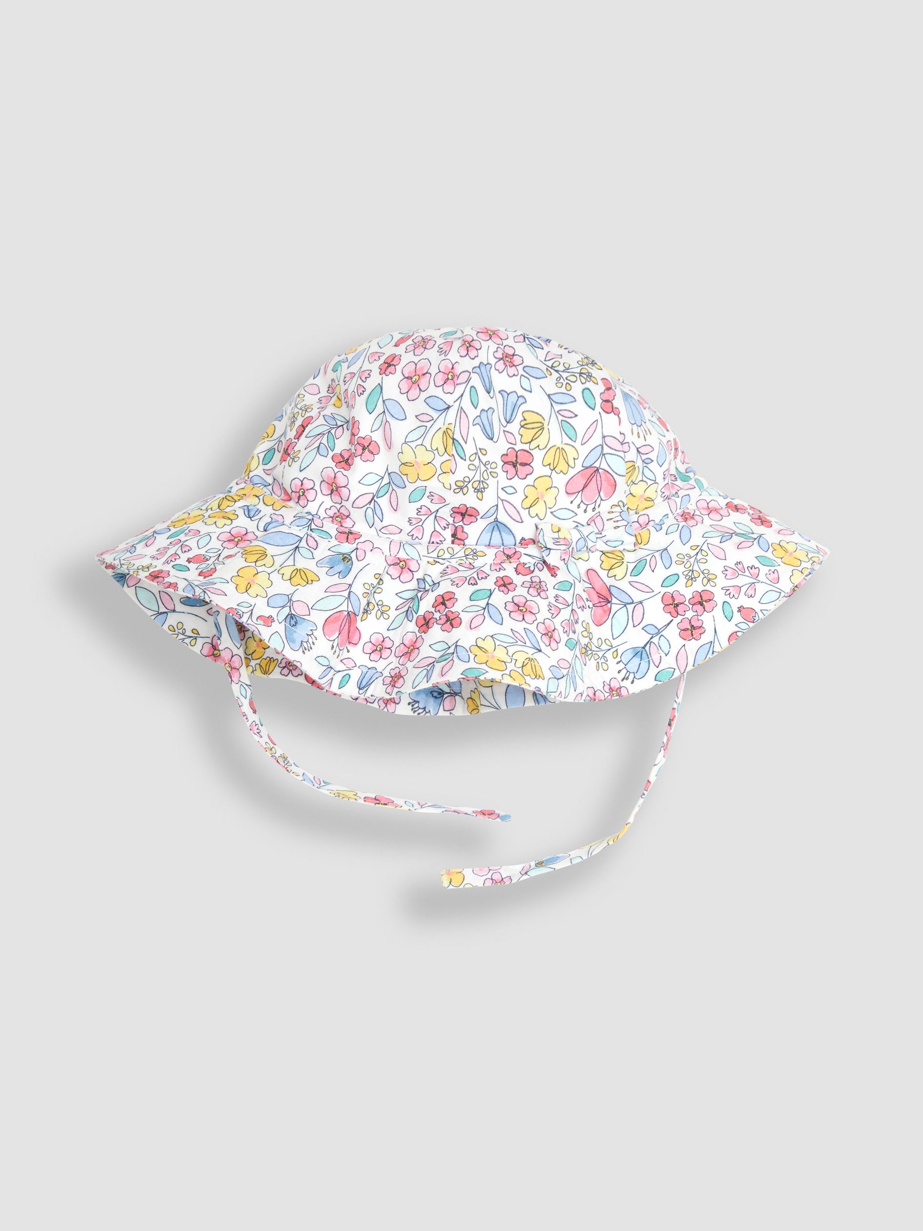 Pink Meadow Floral Floppy Sun Hat - Image 1 of 2