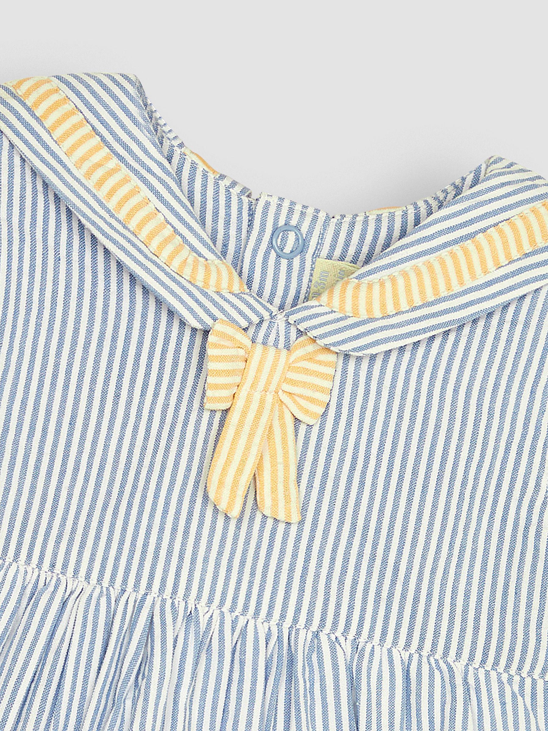 Blue Boat Appliqué Sailor Baby Dress - Image 5 of 6