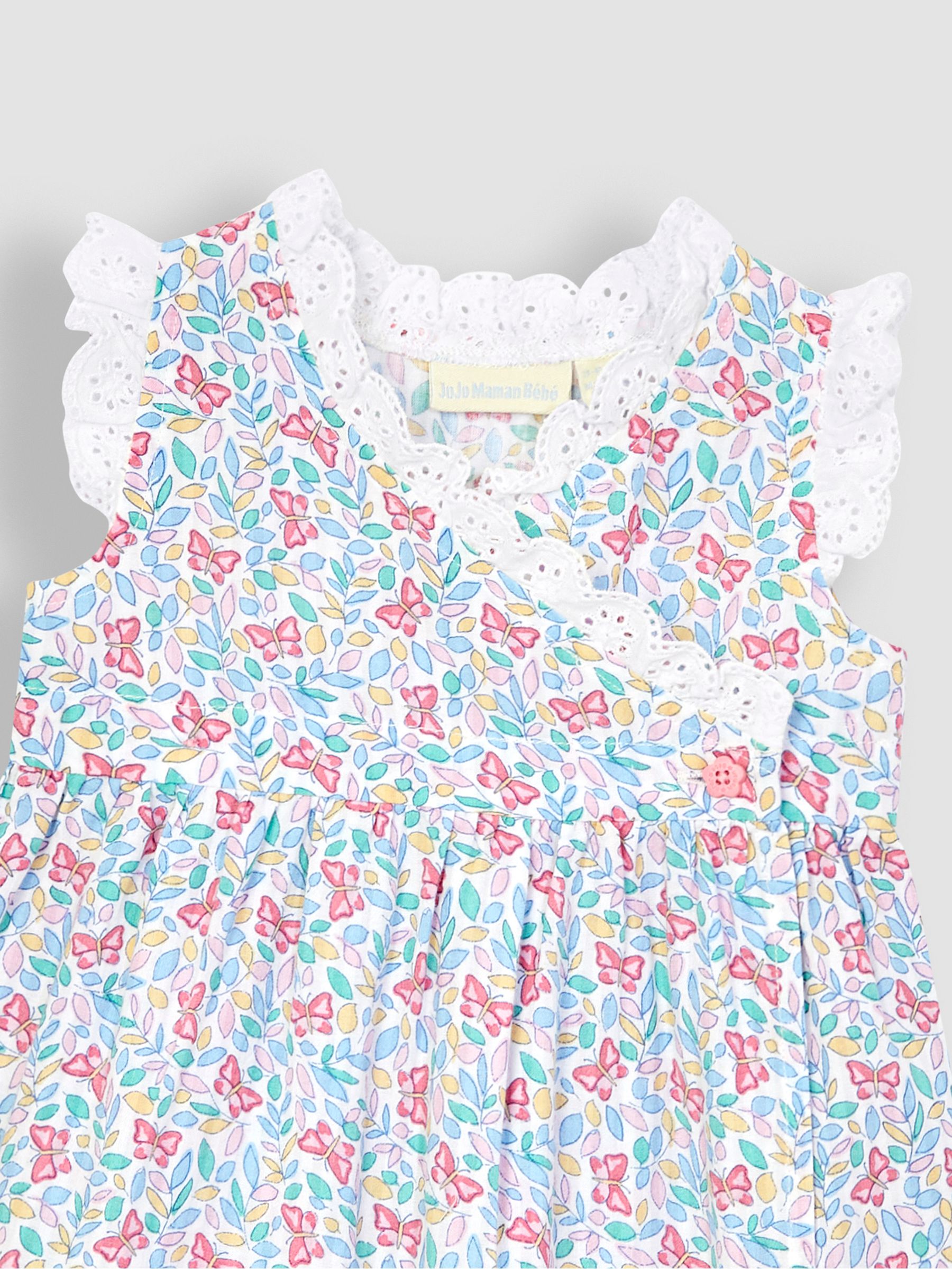 Pink Butterfly Wrap Baby Dress - Image 2 of 3