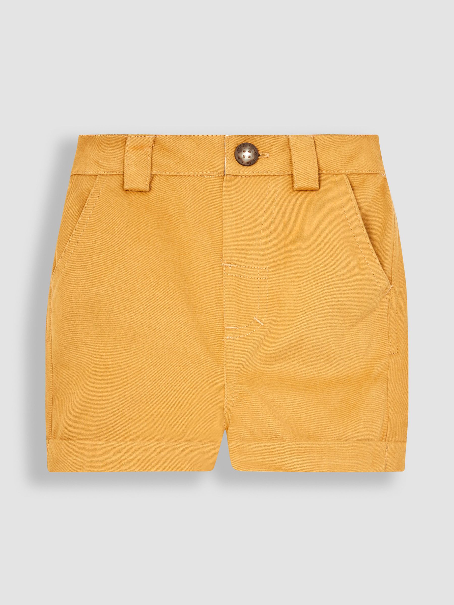 Mustard  Yellow Twill Chino Shorts - Image 1 of 3