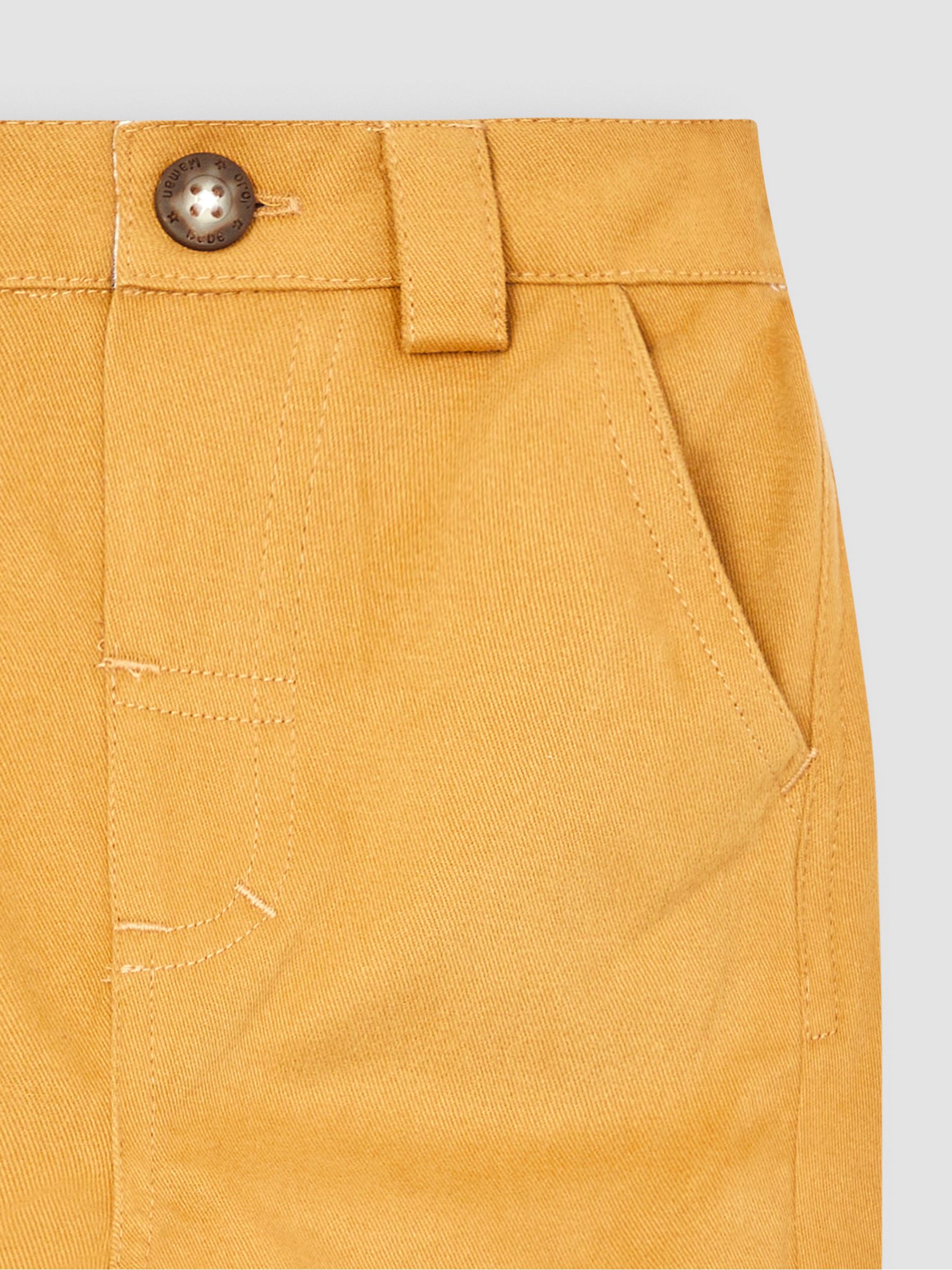 Mustard  Yellow Twill Chino Shorts - Image 2 of 3