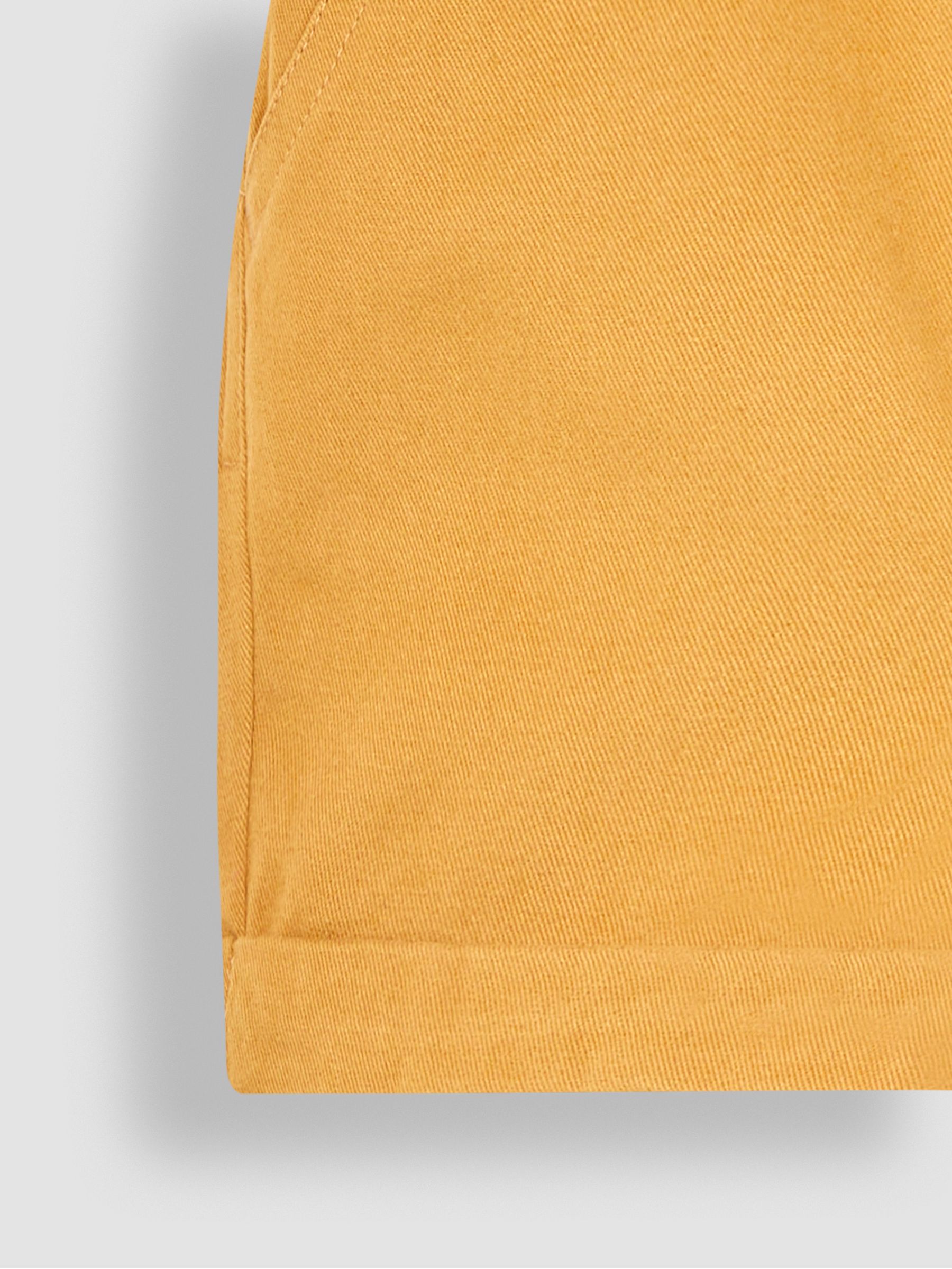 Mustard  Yellow Twill Chino Shorts - Image 3 of 3