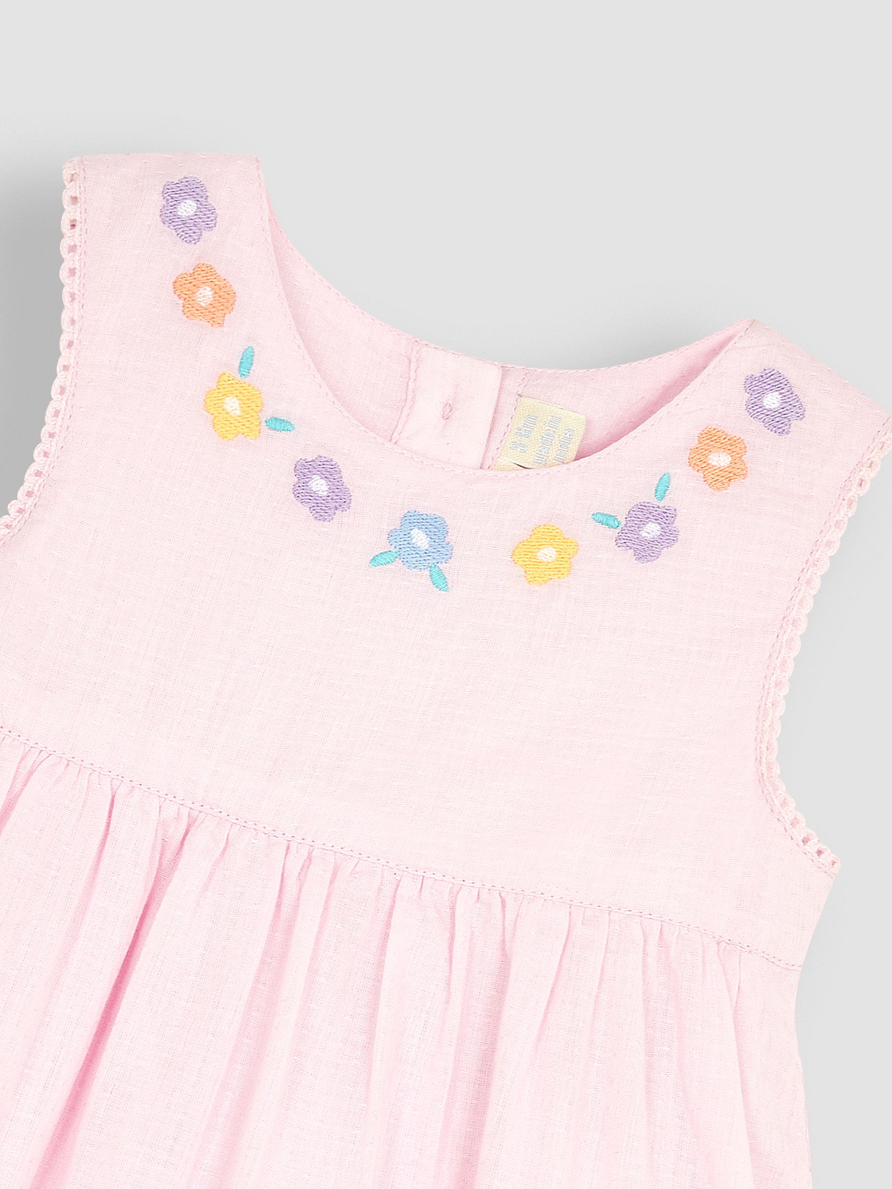 Pink Duck Embroidered Baby Dress - Image 3 of 4