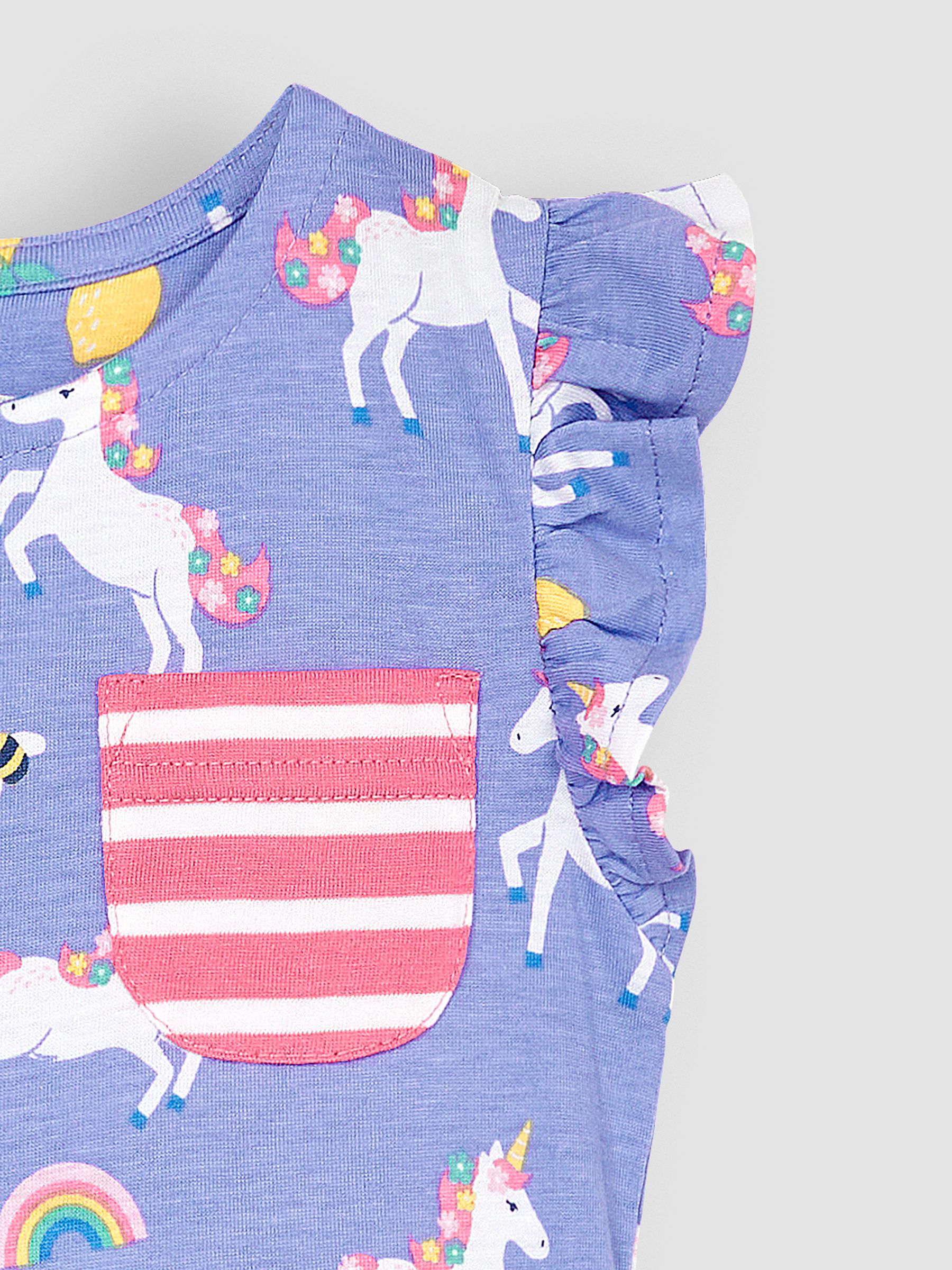Purple Unicorn Skater Jersey Dress - Image 2 of 2