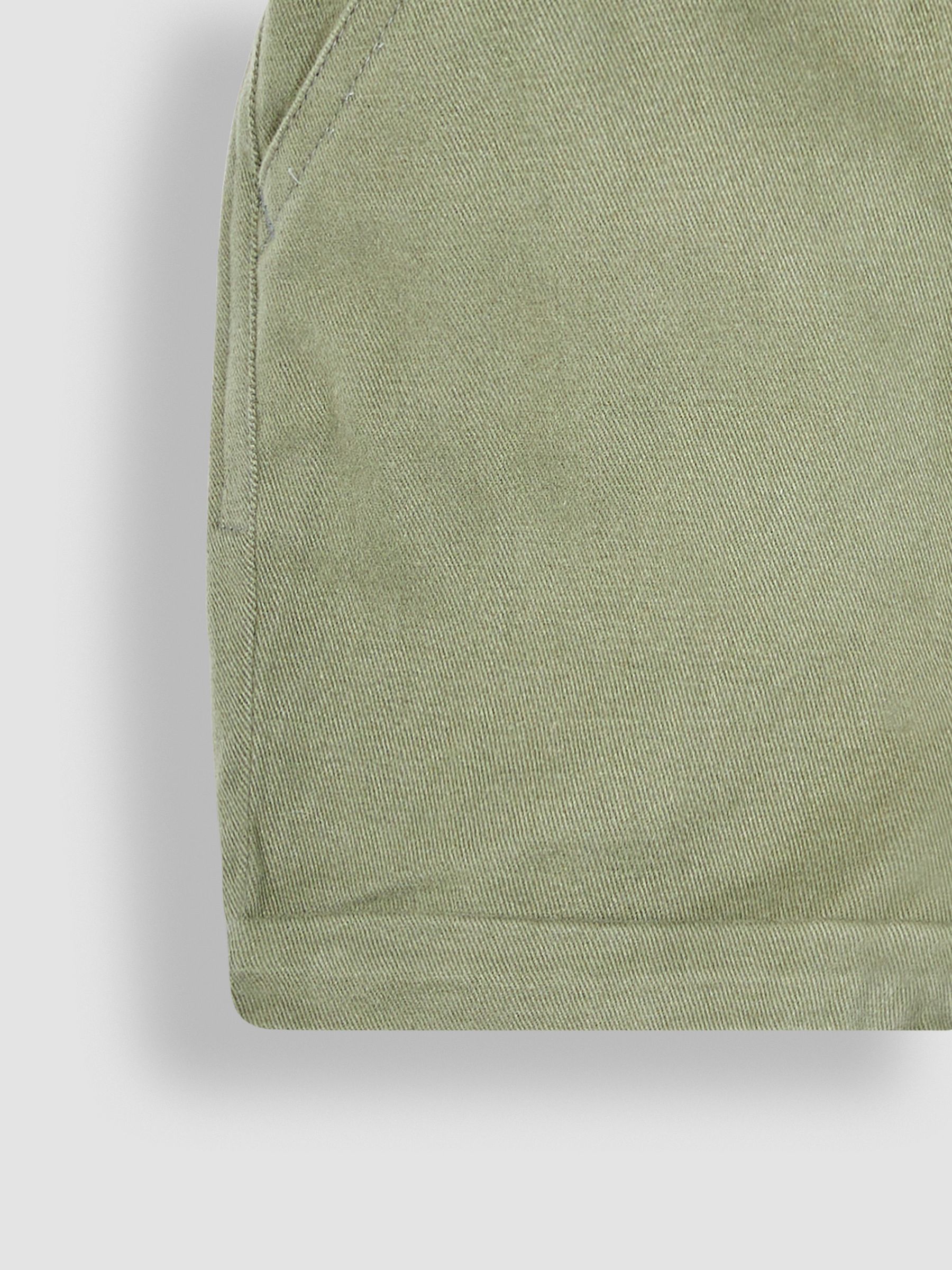Khaki Green Twill Chino Shorts - Image 3 of 3