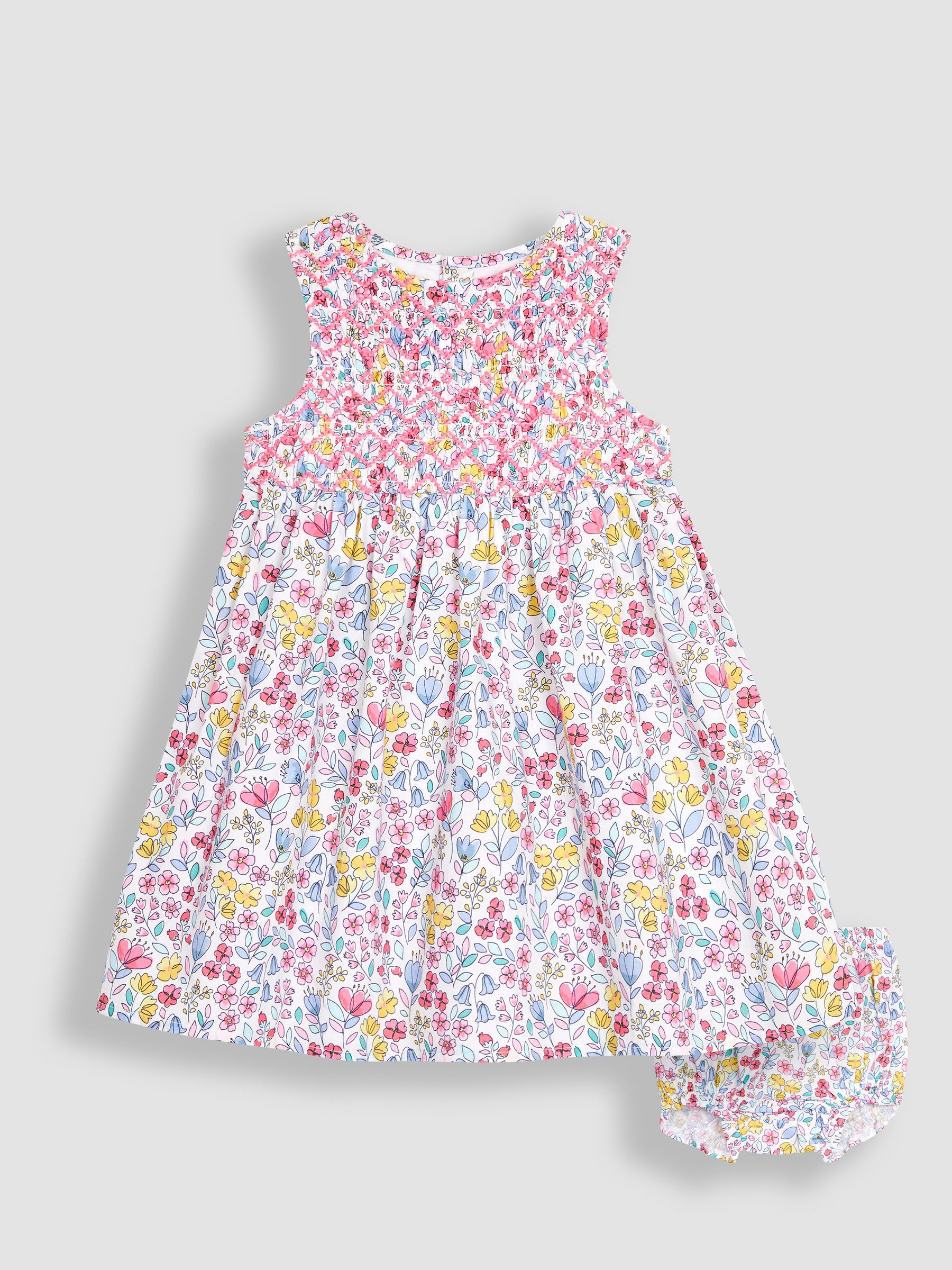 Blue Meadow Floral Smocked Dress - Image 1 of 4