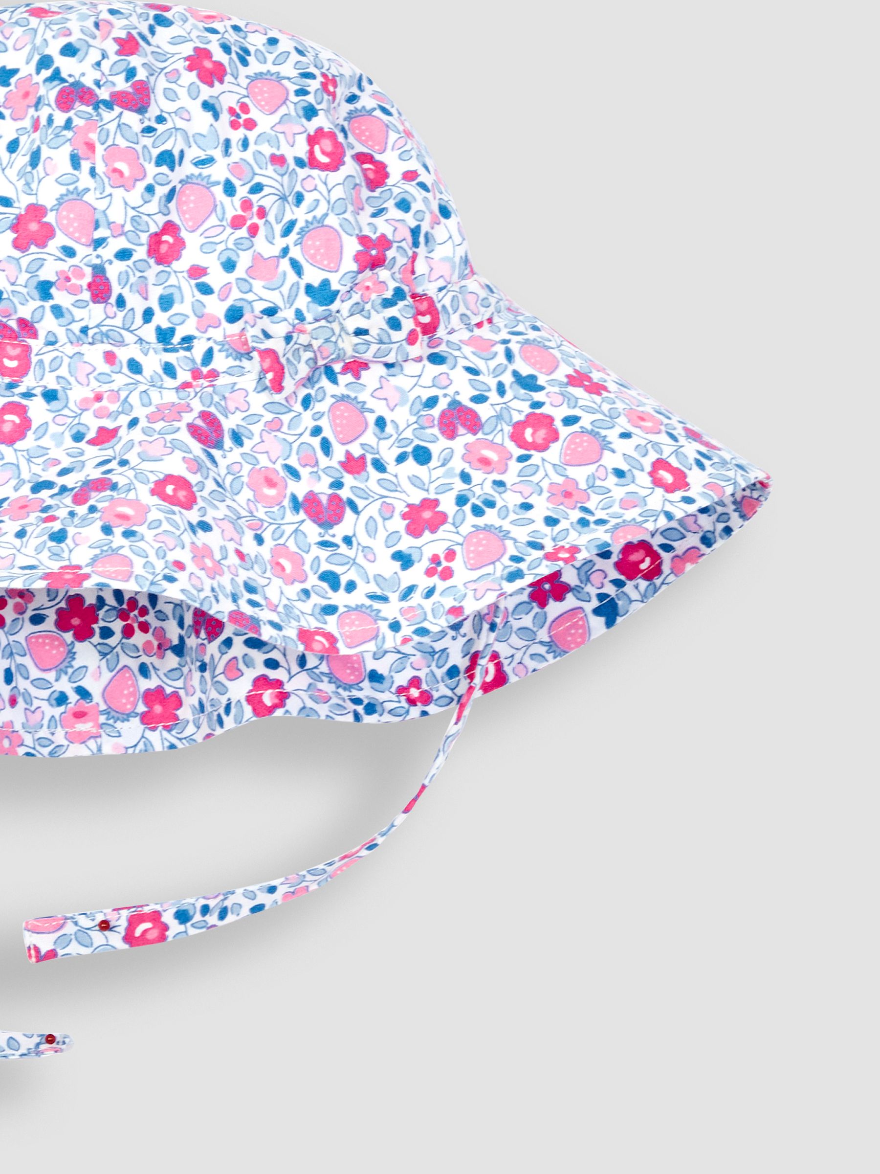 Pink Ladybird Ditsy Floral Floppy Sun Hat - Image 3 of 3