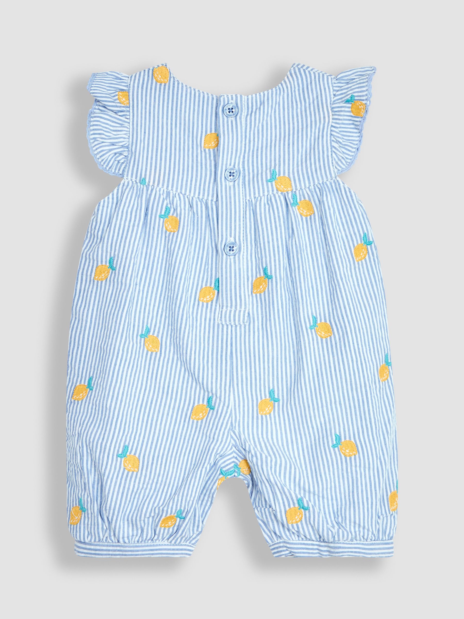 Blue Lemon Embroidered Pretty Sunsuit - Image 2 of 4