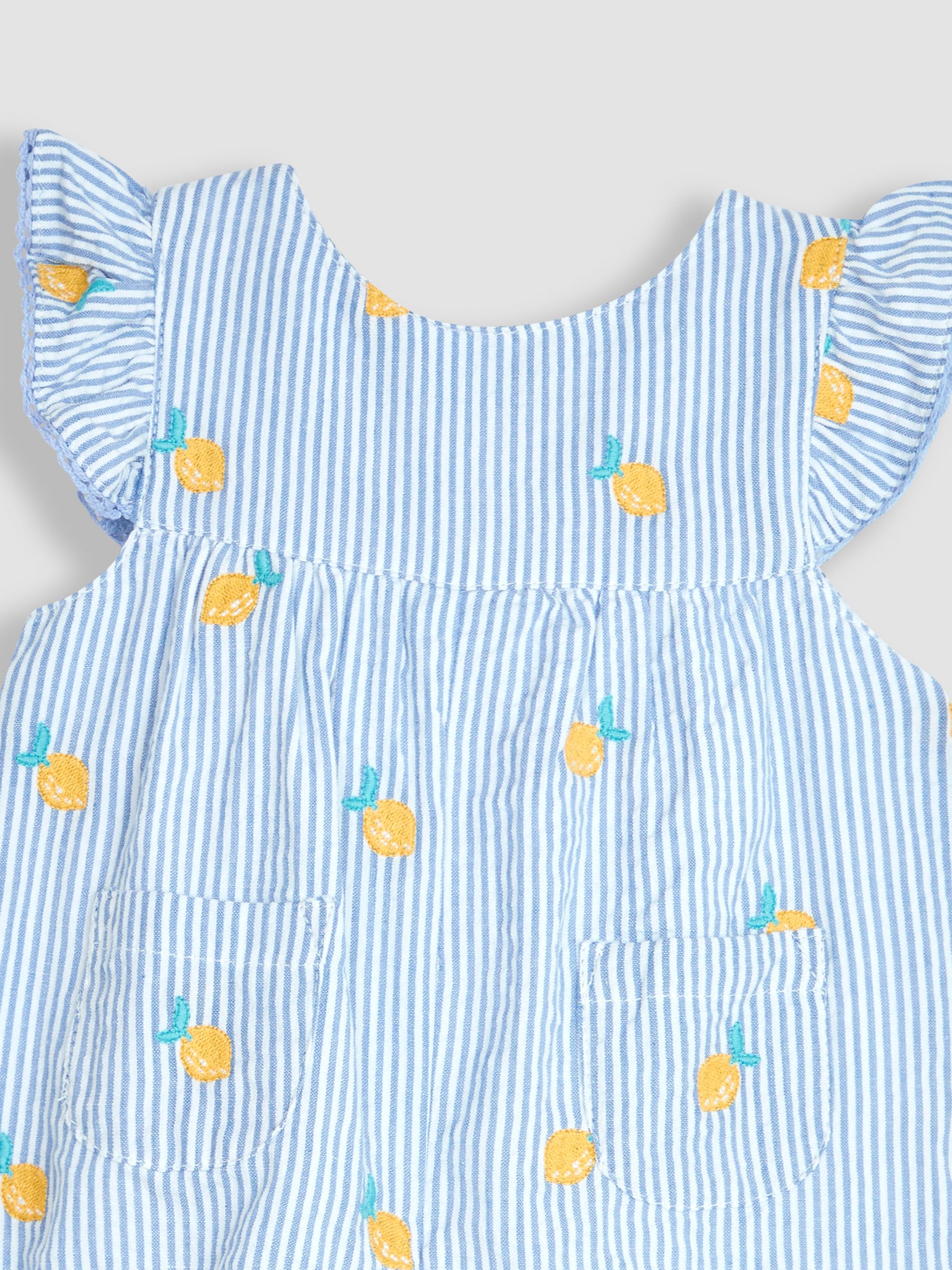 Blue Lemon Embroidered Pretty Sunsuit - Image 4 of 4