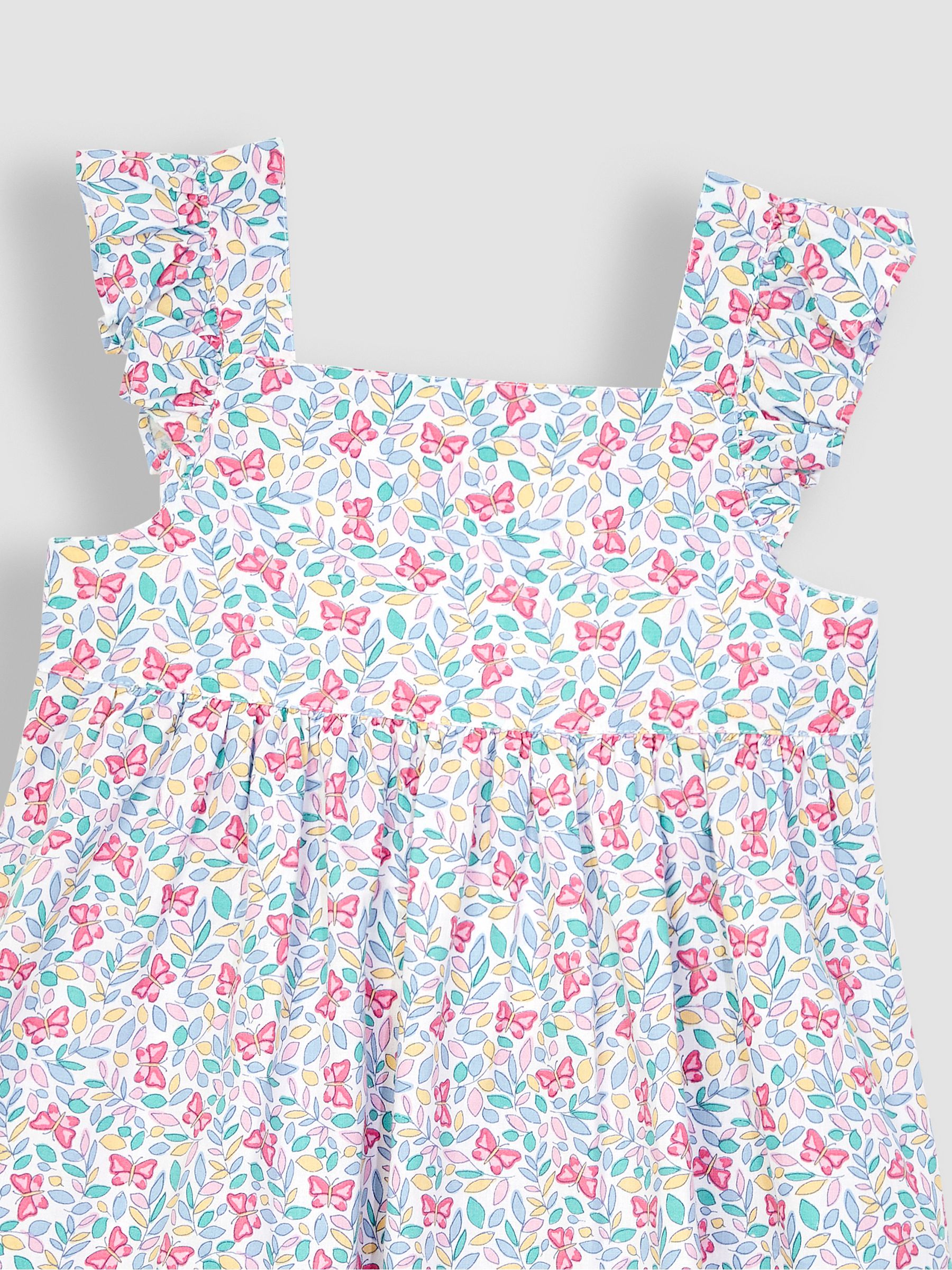 White Butterfly Frill Shoulder Dress - Image 2 of 3