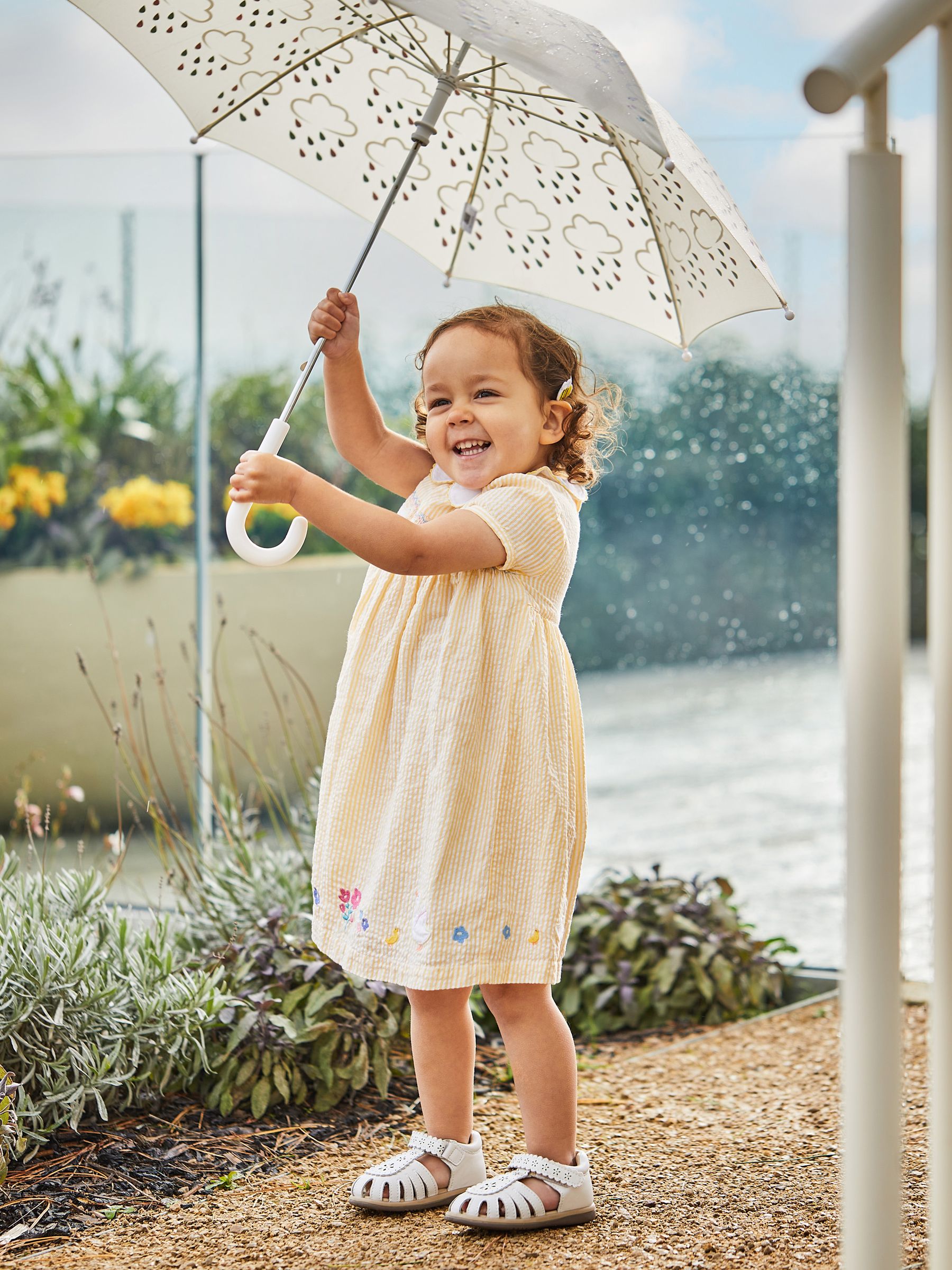 Yellow Duck Embroidered Smocked Dress - Image 3 of 7