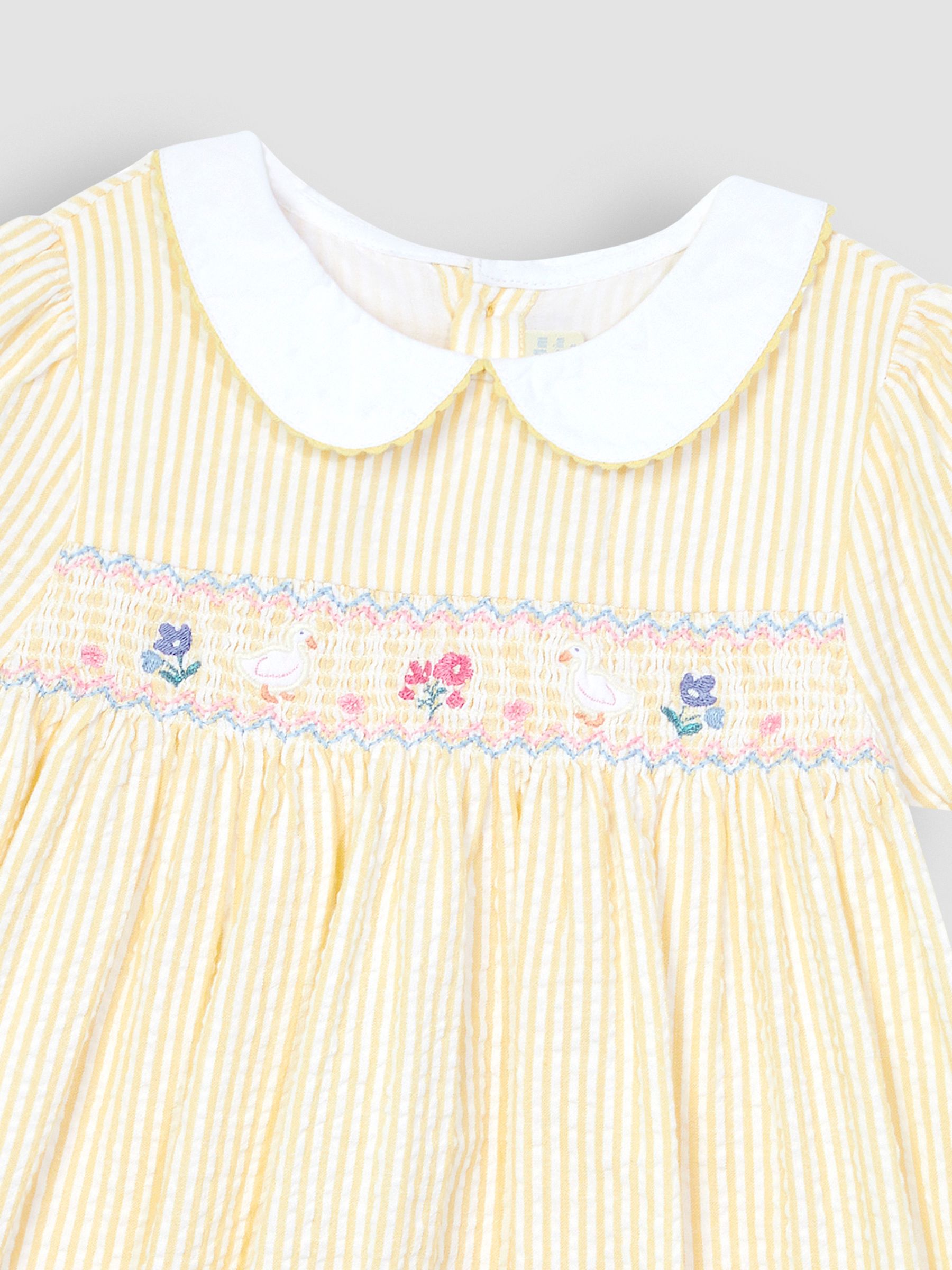 Yellow Duck Embroidered Smocked Dress - Image 6 of 7